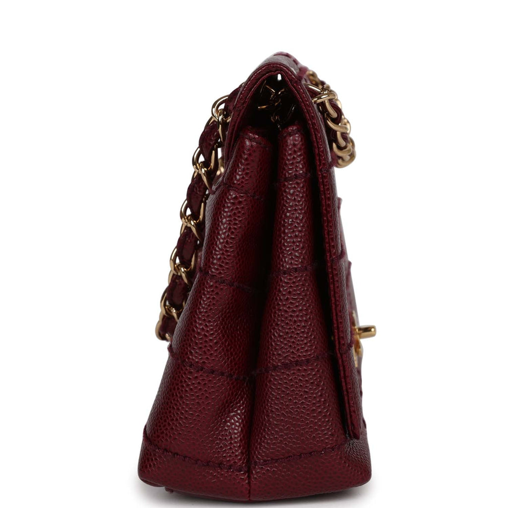 Chanel Vintage Wild Stitch Full Flap Burgundy Caviar Gold Hardware