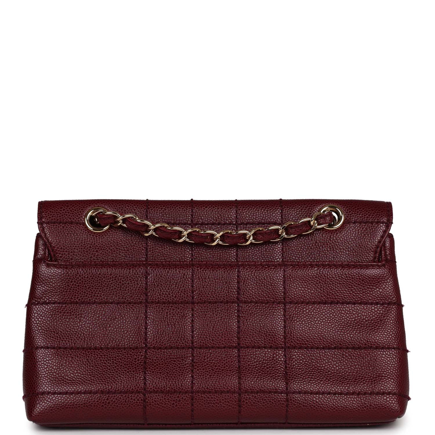 Chanel Vintage Wild Stitch Full Flap Burgundy Caviar Gold Hardware