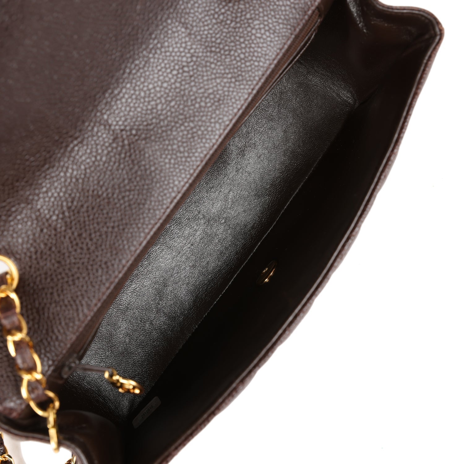 Chanel Vintage Medium Diana Flap Bag Brown Caviar Gold Hardware