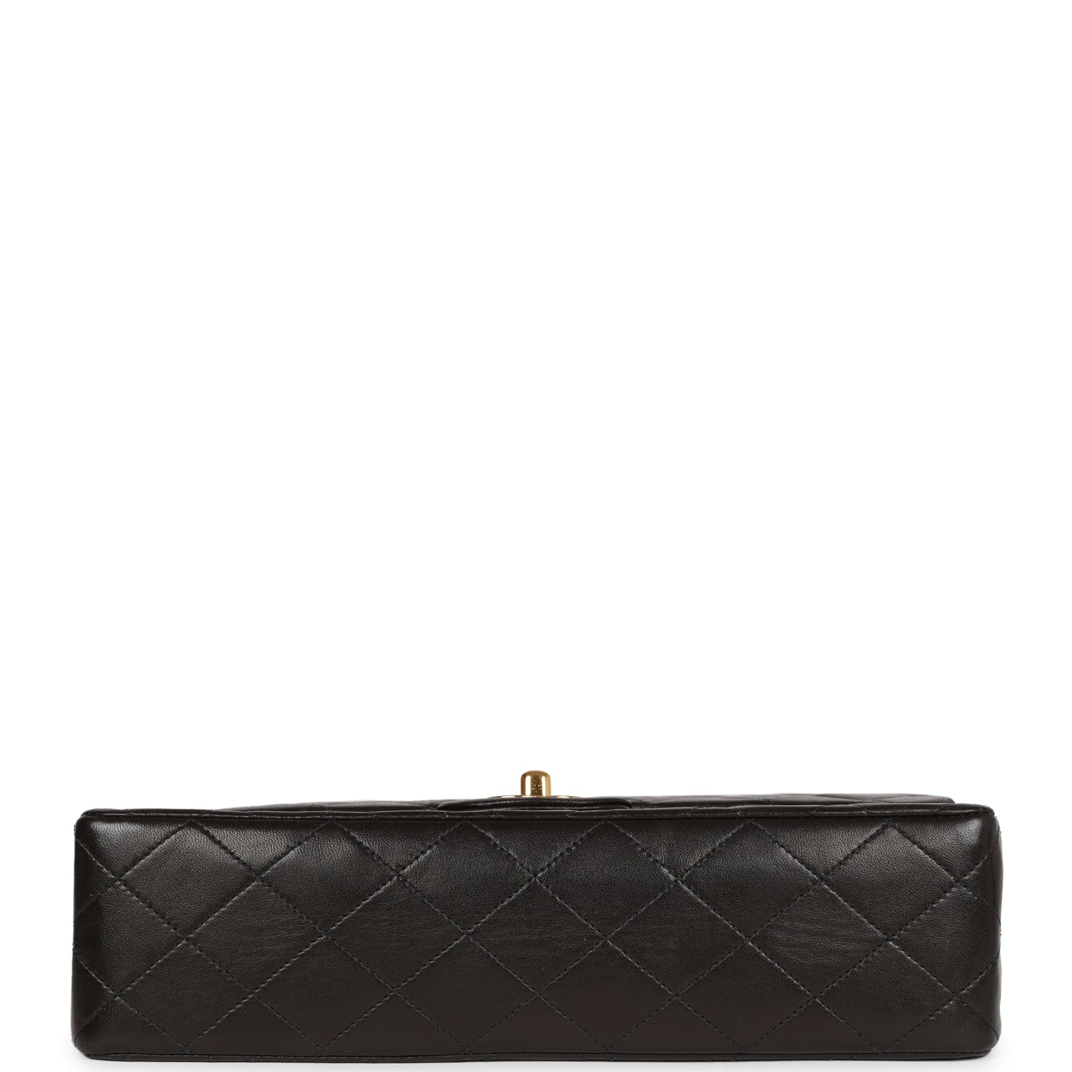 Chanel Vintage Medium Classic Double Flap Black Lambskin Gold Hardware