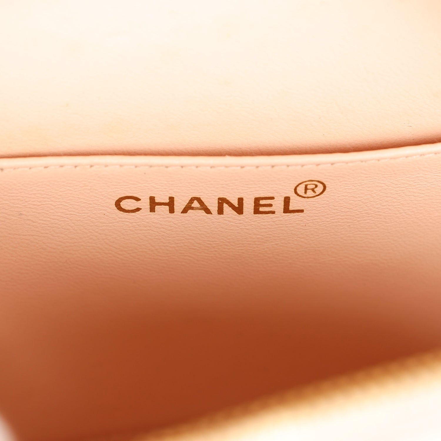 Chanel Vintage Round Vanity Bag Beige and Black Patent Leather Antique Gold Hardware