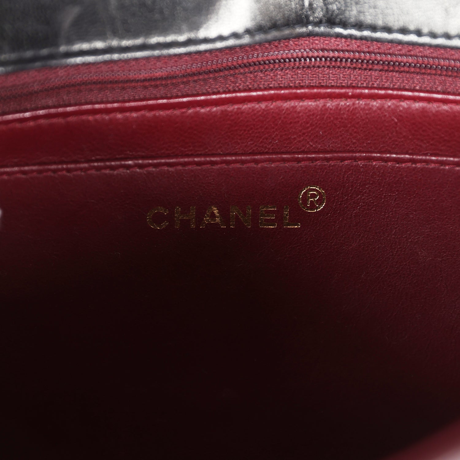 Chanel Vintage Small Diana Flap Bag Black Lambskin Gold Hardware