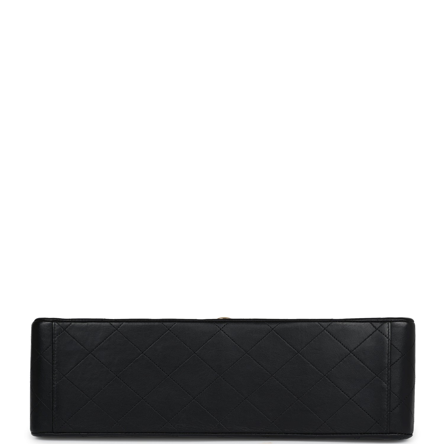 Chanel Vintage XL Jumbo Maxi Flap Bag Black Lambskin Gold Hardware