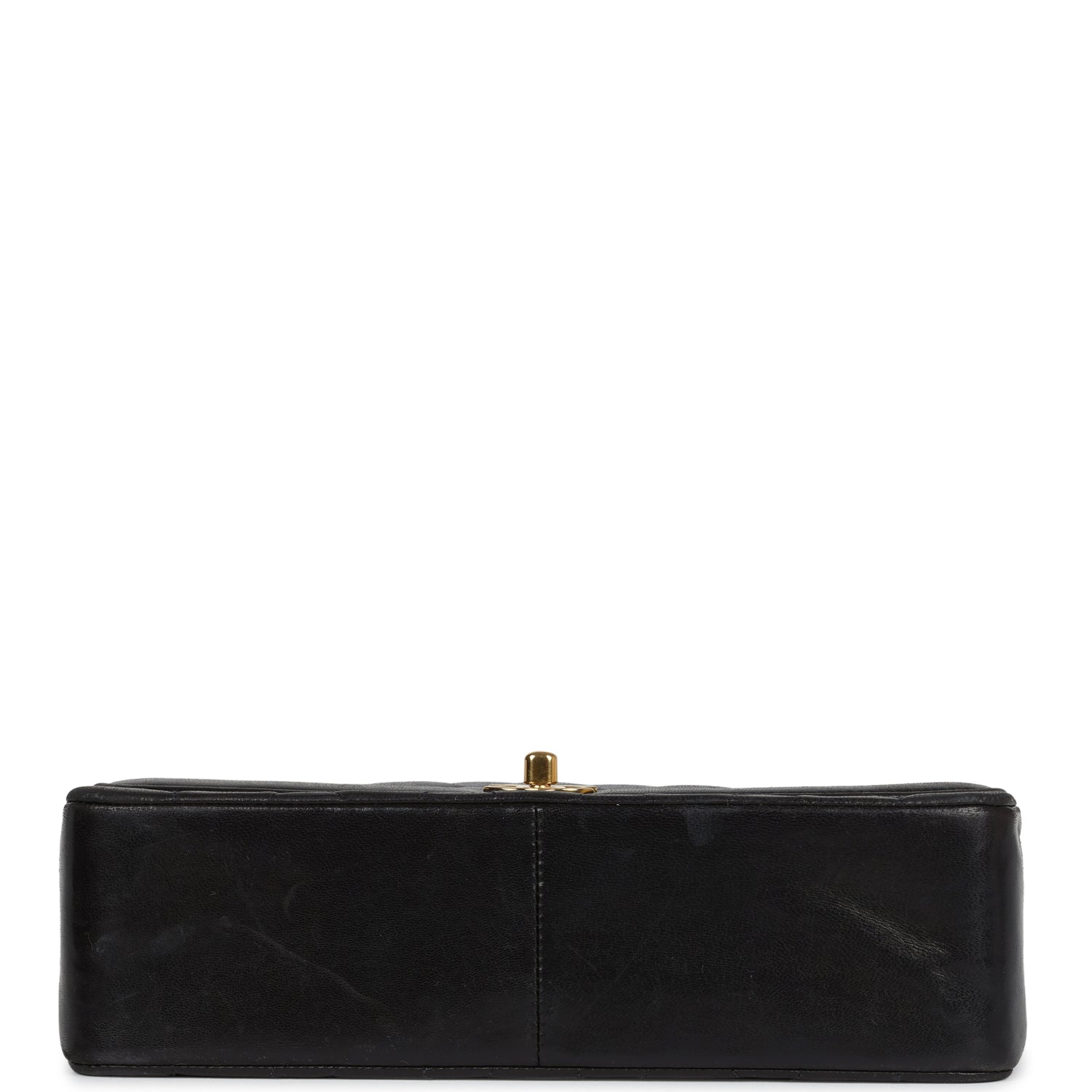 Chanel Vintage Medium Diana Flap Bag Black Lambskin Gold Hardware