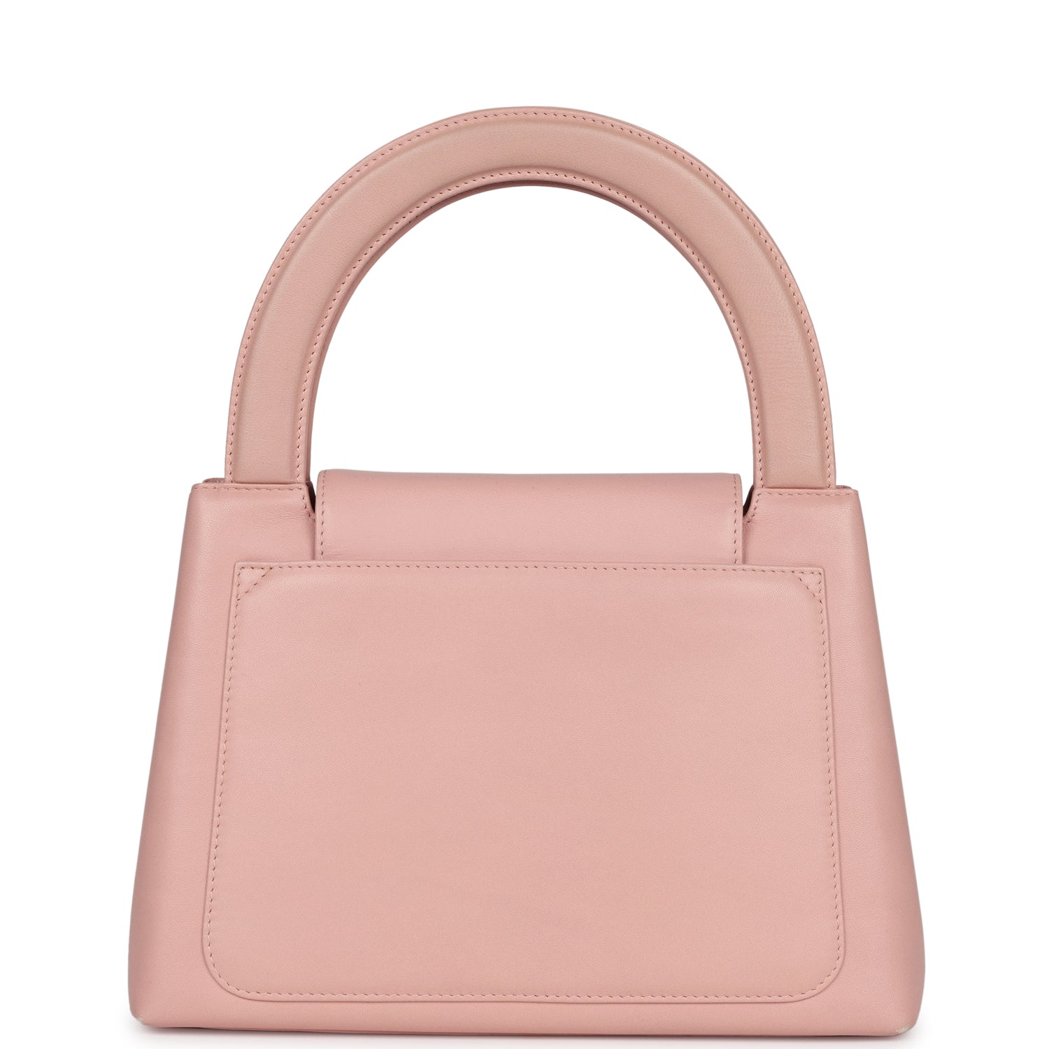 Chanel Vintage Large Kelly Pink Lambskin Gold Hardware