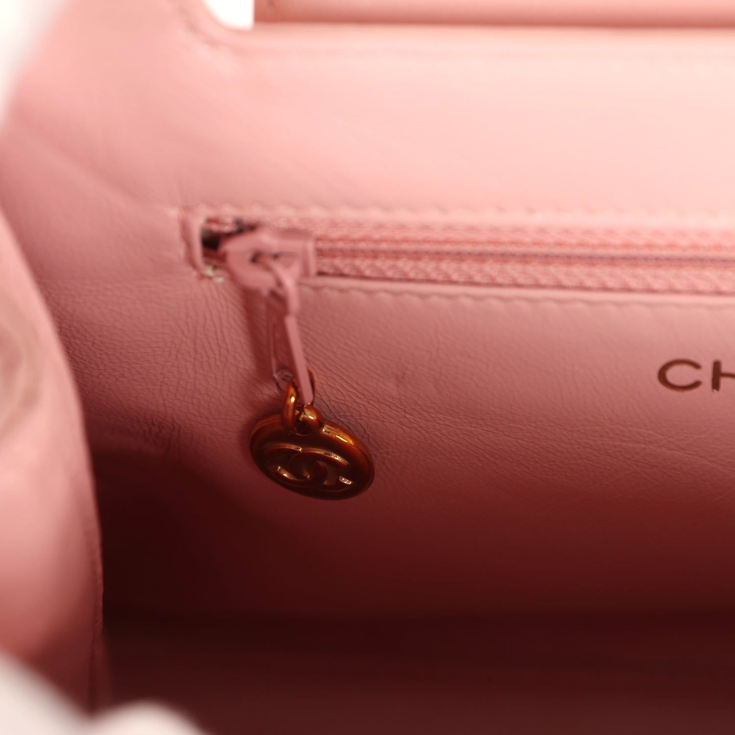 Chanel Vintage Large Kelly Pink Lambskin Gold Hardware