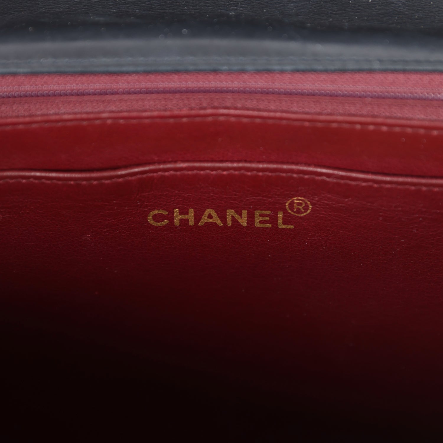 Chanel Vintage XL Jumbo Maxi Flap Bag Black Lambskin Gold Hardware