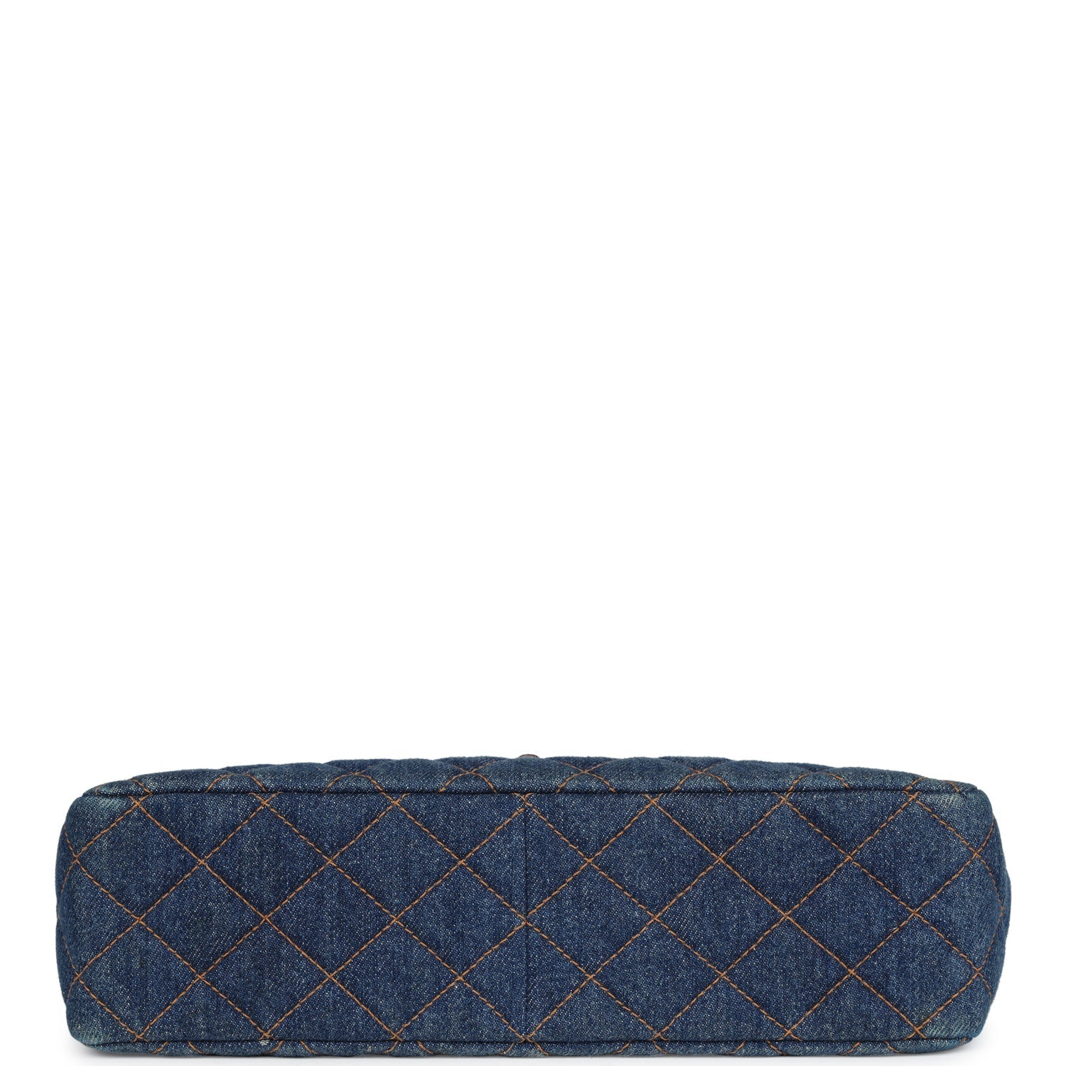 Chanel Vintage Jumbo Single Flap Bag Blue Denim Tortoiseshell Bakelite Hardware