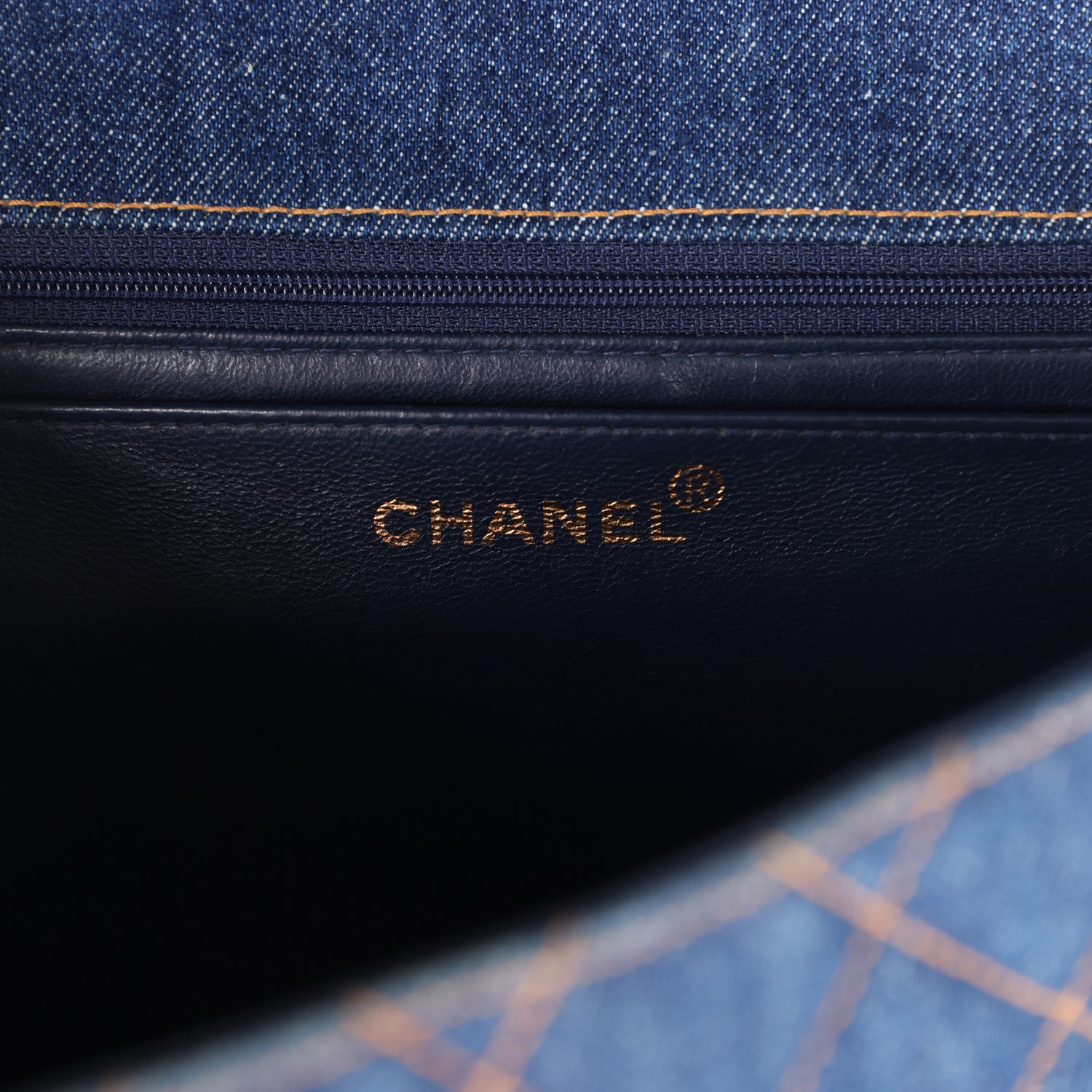 Chanel Vintage Jumbo Single Flap Bag Blue Denim Tortoiseshell Bakelite Hardware
