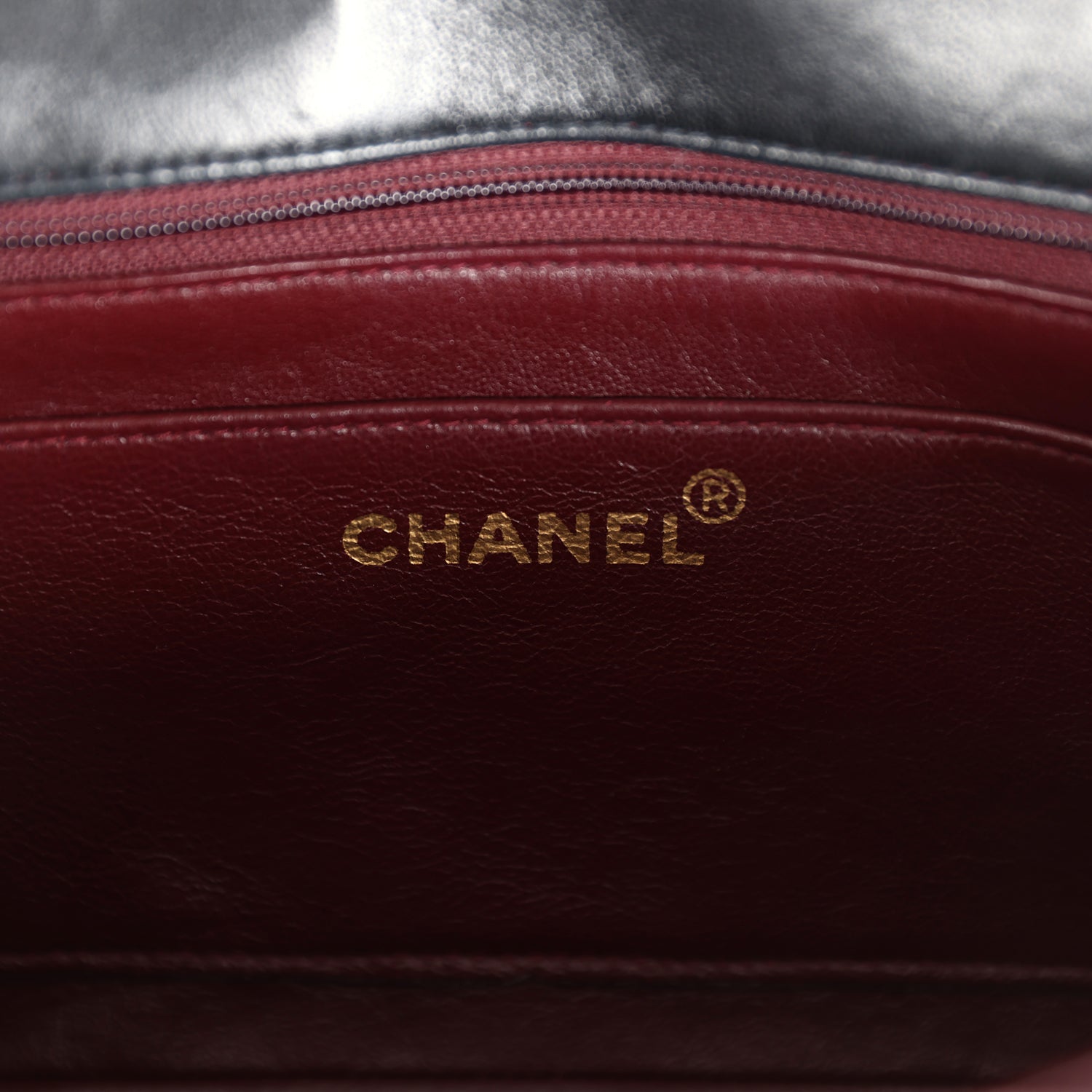 Chanel Vintage Small Diana Flap Bag Black Lambskin Gold Hardware