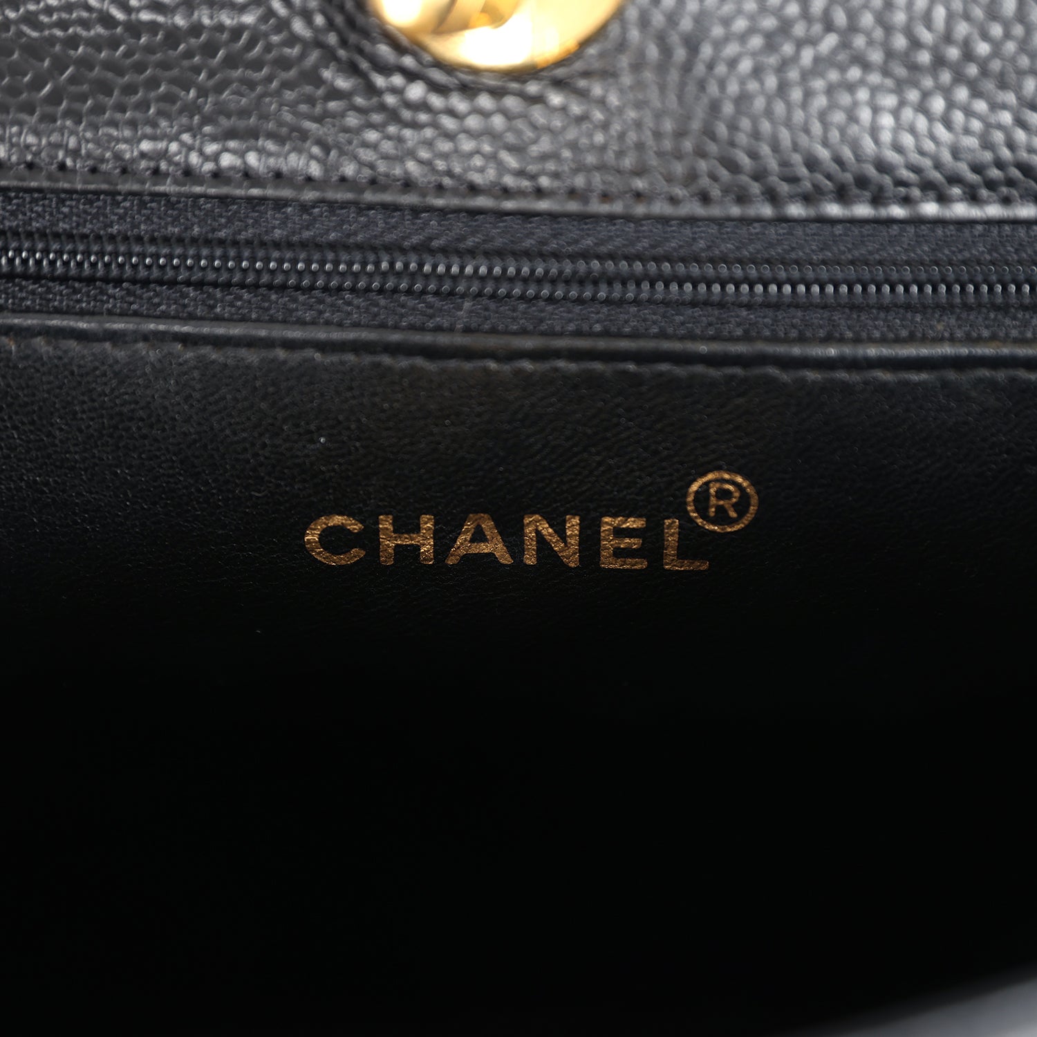 Chanel Vintage Medium CC Turnlock Tote Black Caviar Gold Hardware