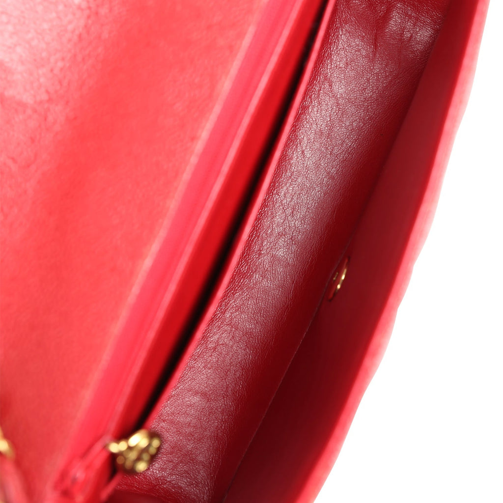 Chanel Vintage Medium Diana Flap Bag Red Caviar Gold Hardware