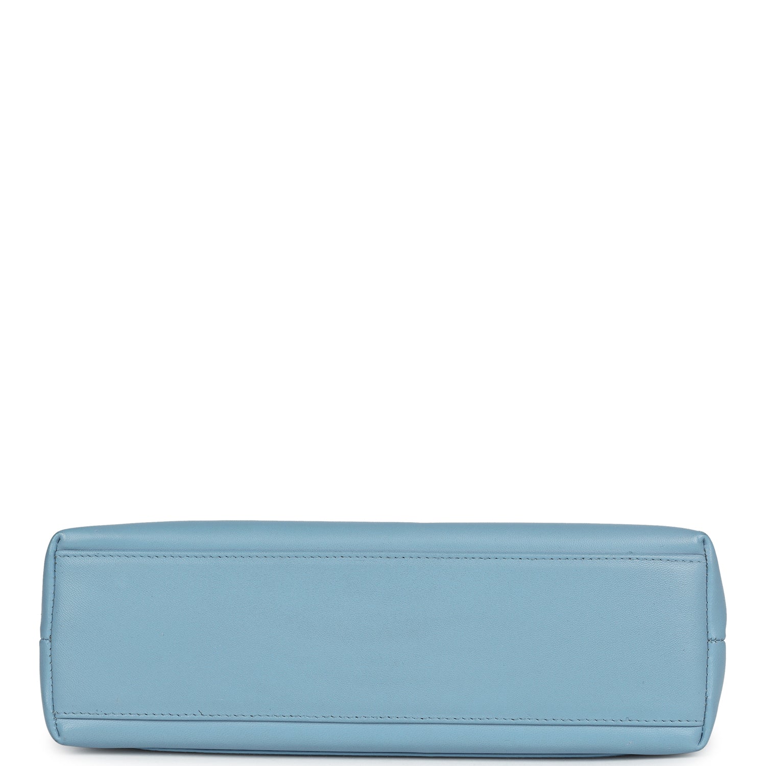 Chanel Vintage Large Kelly Light Blue Lambskin Gold Hardware