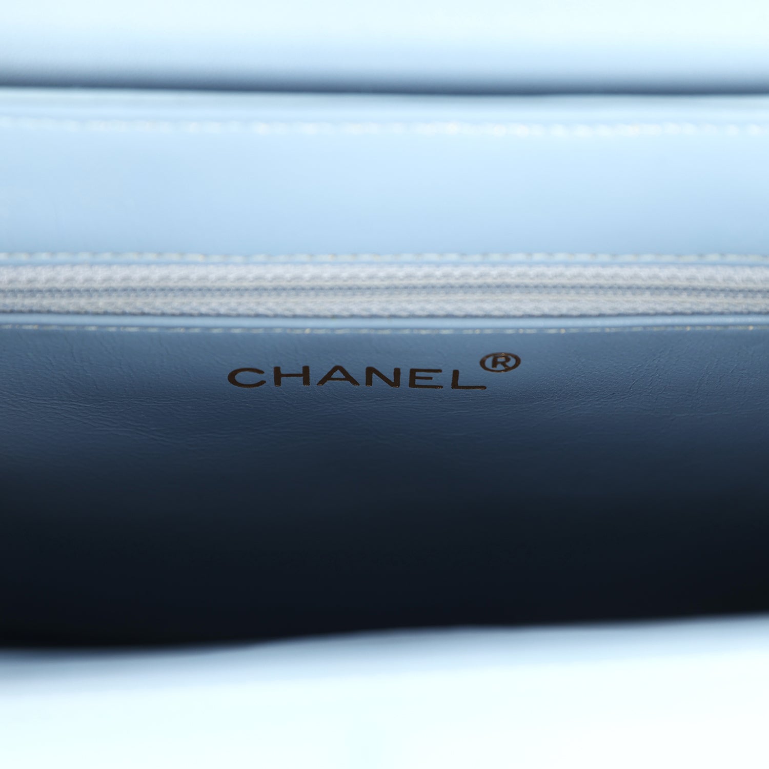 Chanel Vintage Large Kelly Light Blue Lambskin Gold Hardware