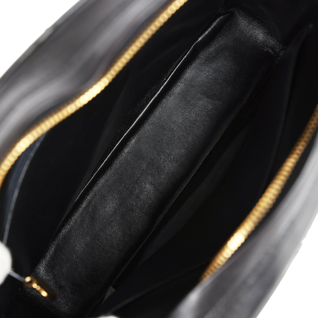 Chanel Vintage Front Pocket Camera Bag Black Lambskin Gold Hardware
