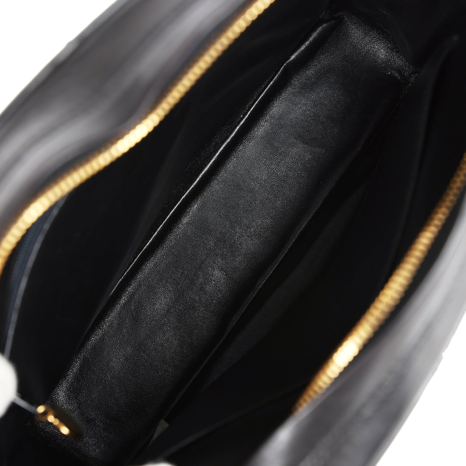 Chanel Vintage Front Pocket Camera Bag Black Lambskin Gold Hardware