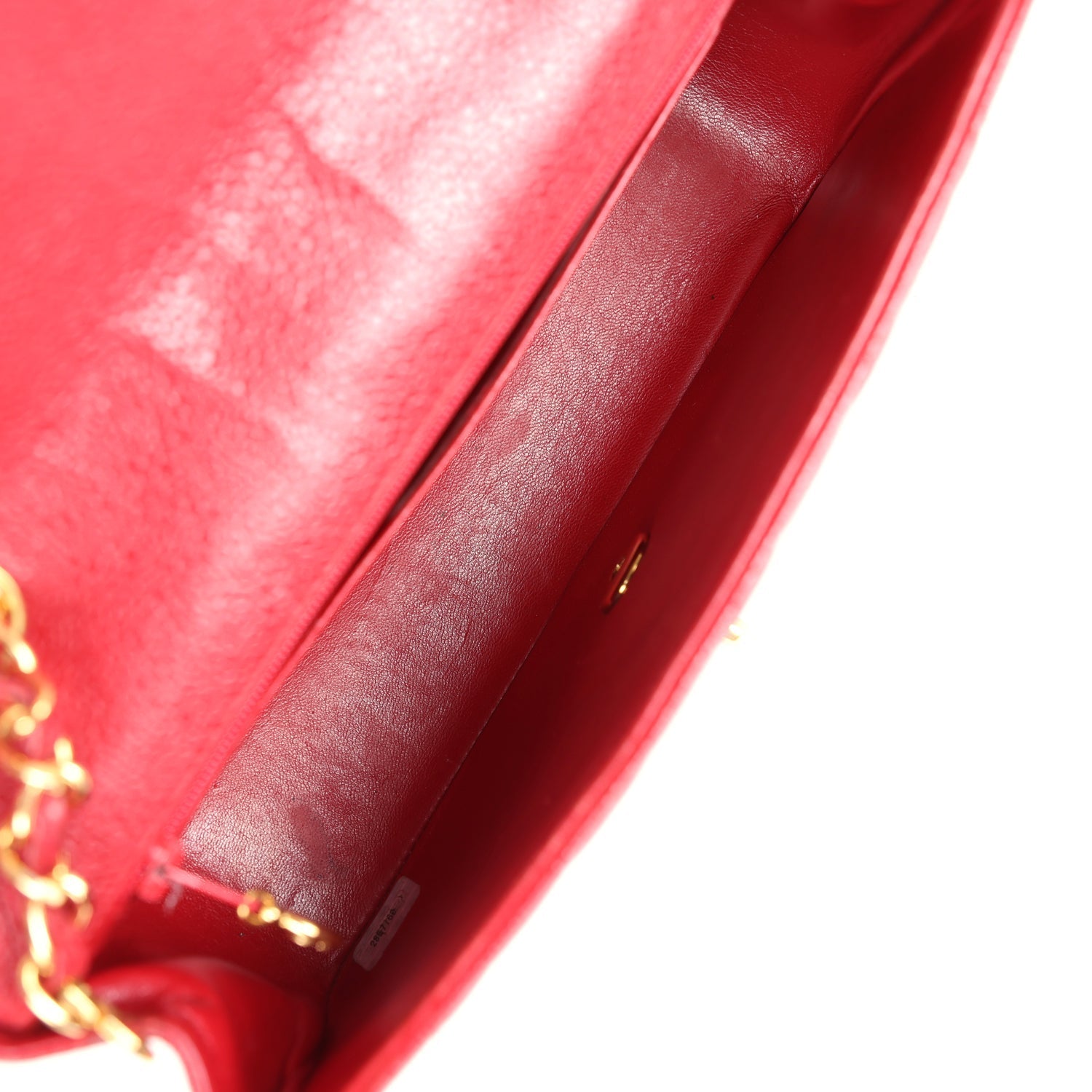Chanel Vintage Small Diana Flap Bag Red Caviar Gold Hardware