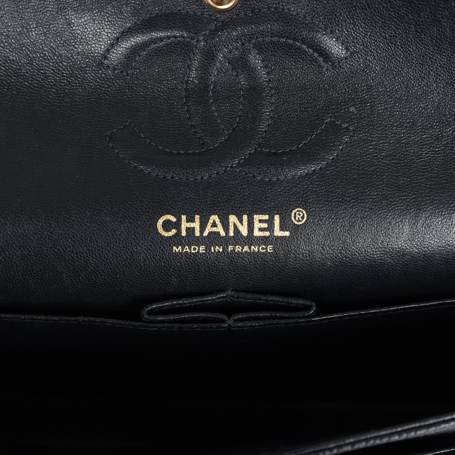 Chanel Vintage Small Classic Double Flap Black Caviar Gold Hardware