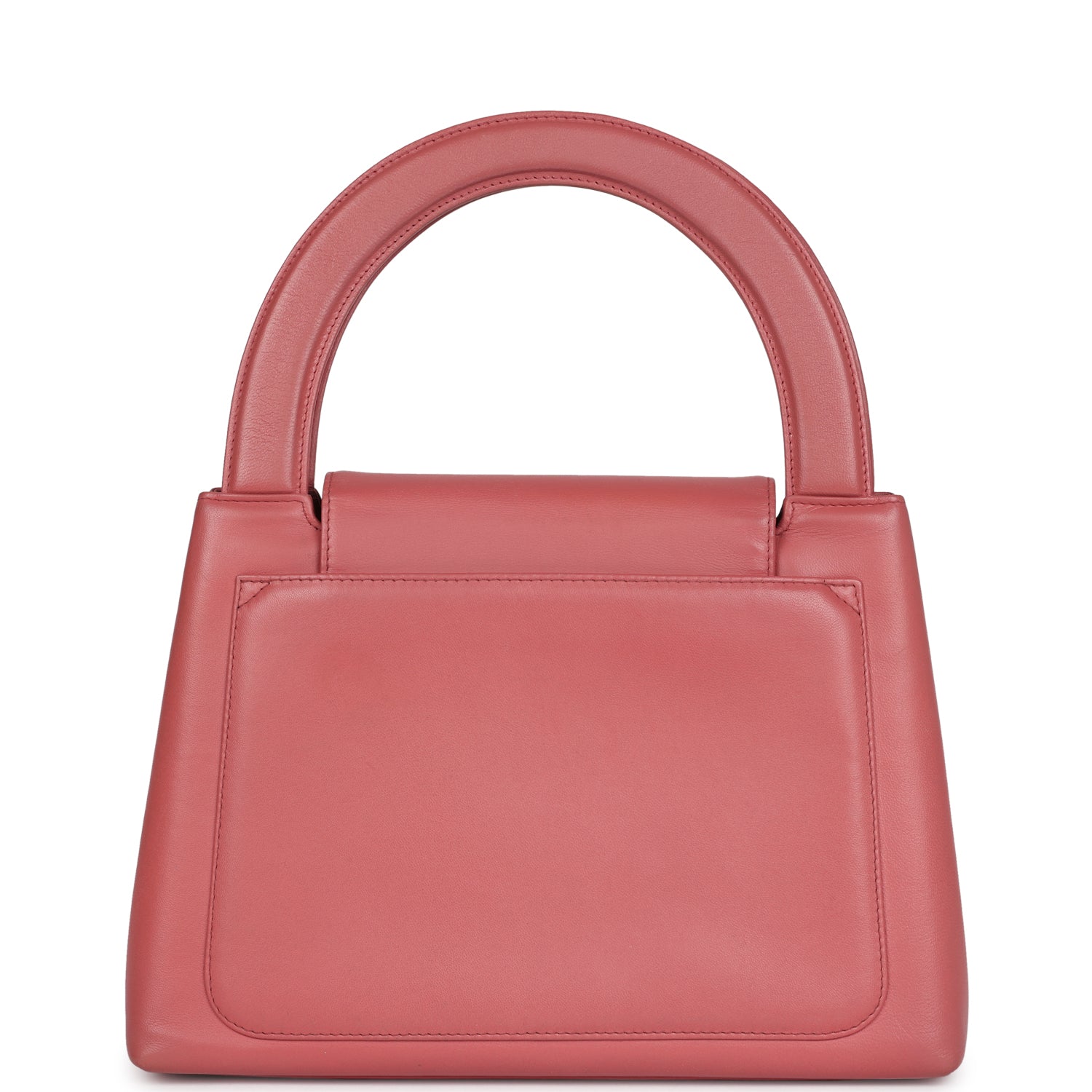 Chanel Vintage Large Kelly Pink Lambskin Gold Hardware
