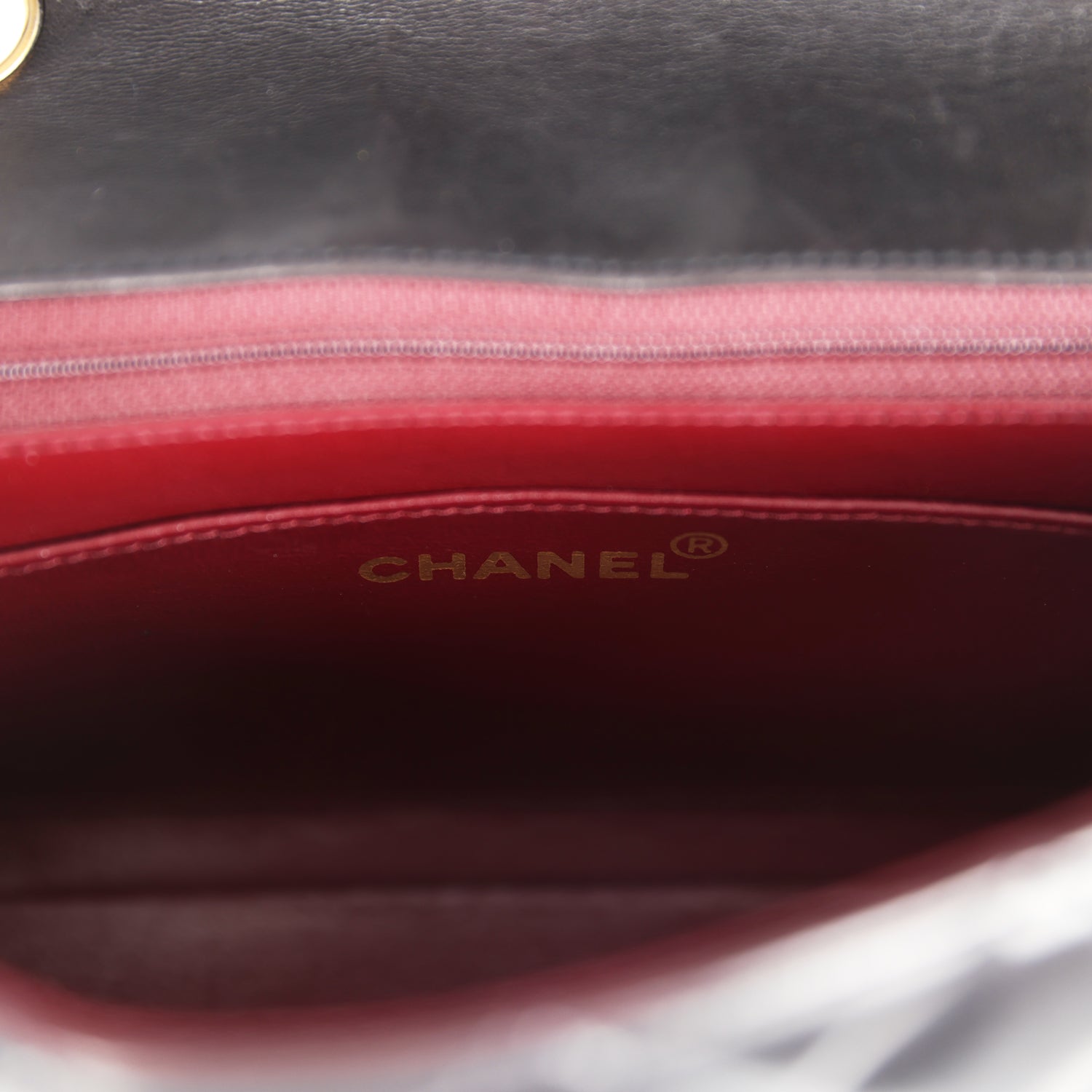 Chanel Vintage Small Diana Flap Bag Black Lambskin Gold Hardware