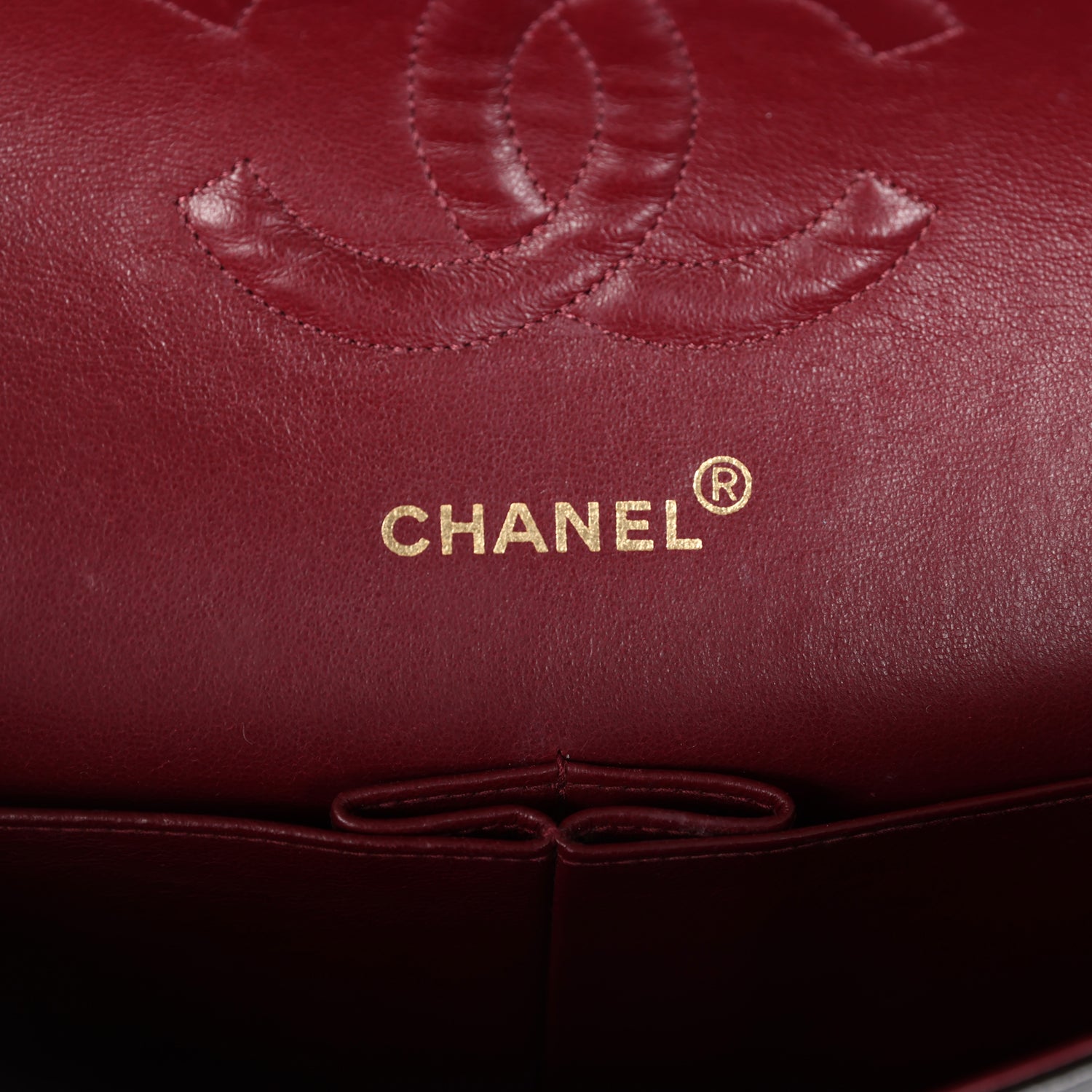 Chanel Vintage Medium Classic Double Flap Bag Black Lambskin Gold Hardware