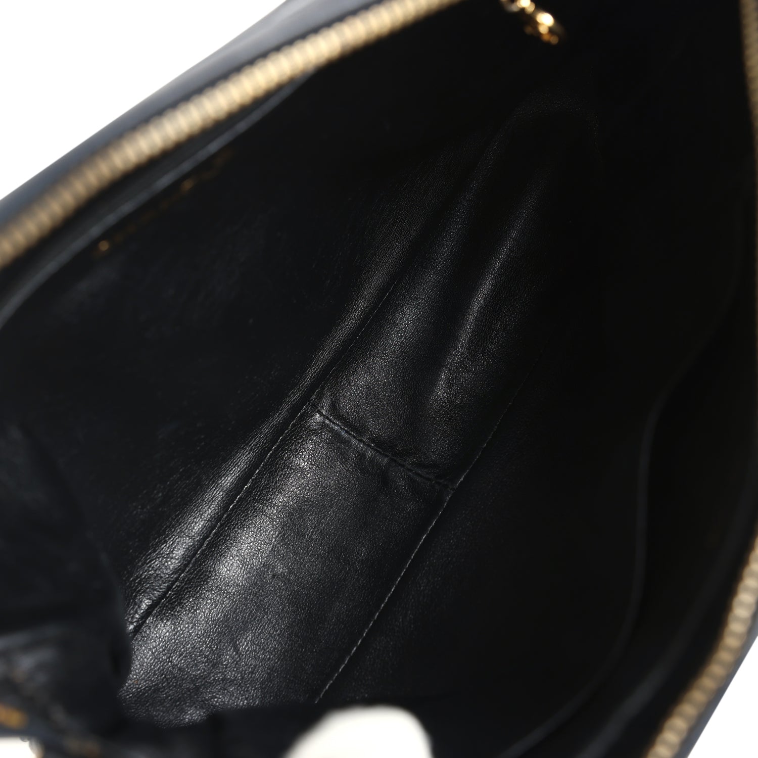 Chanel Vintage Large Front Pocket Camera Bag Black Lambskin Gold Hardware