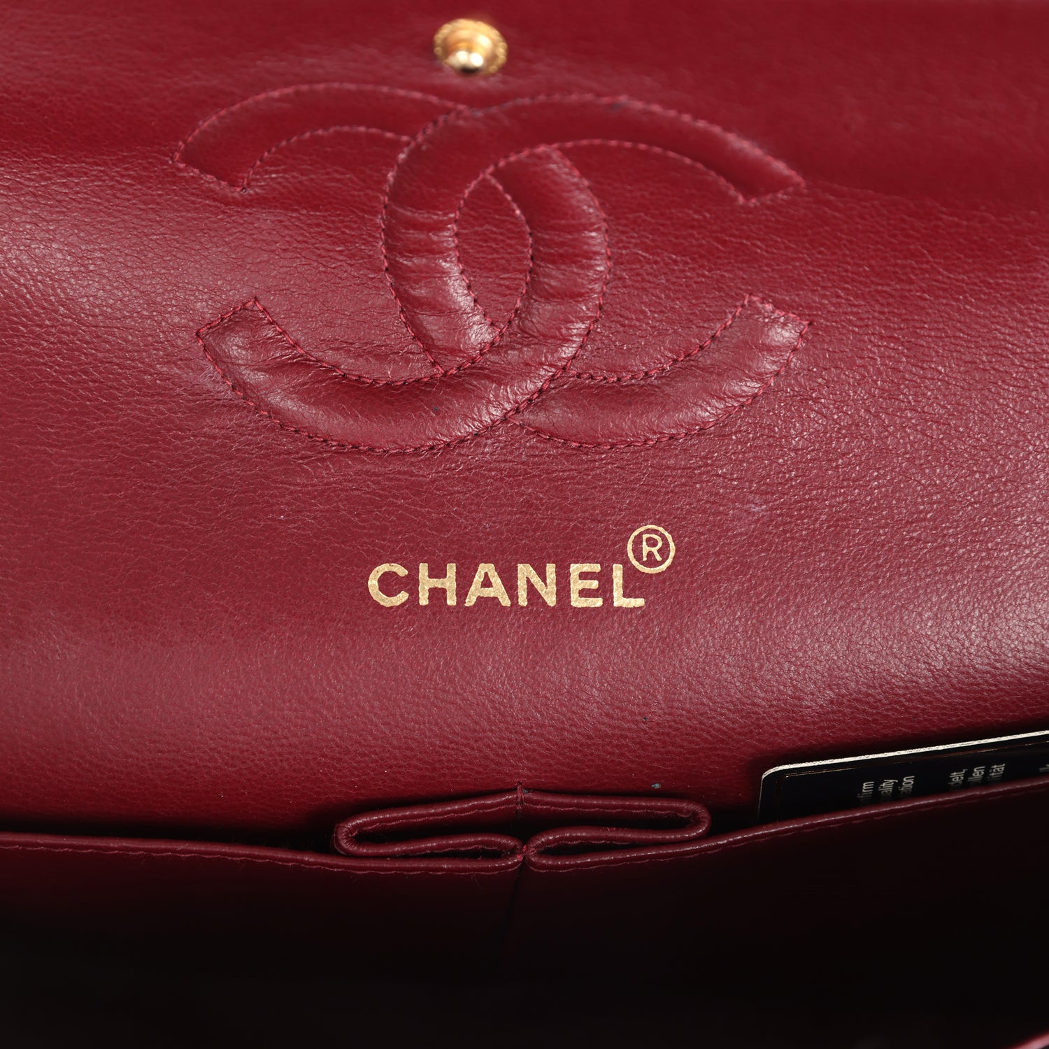Chanel Vintage Medium Classic Double Flap Bag Black Lambskin Gold Hardware