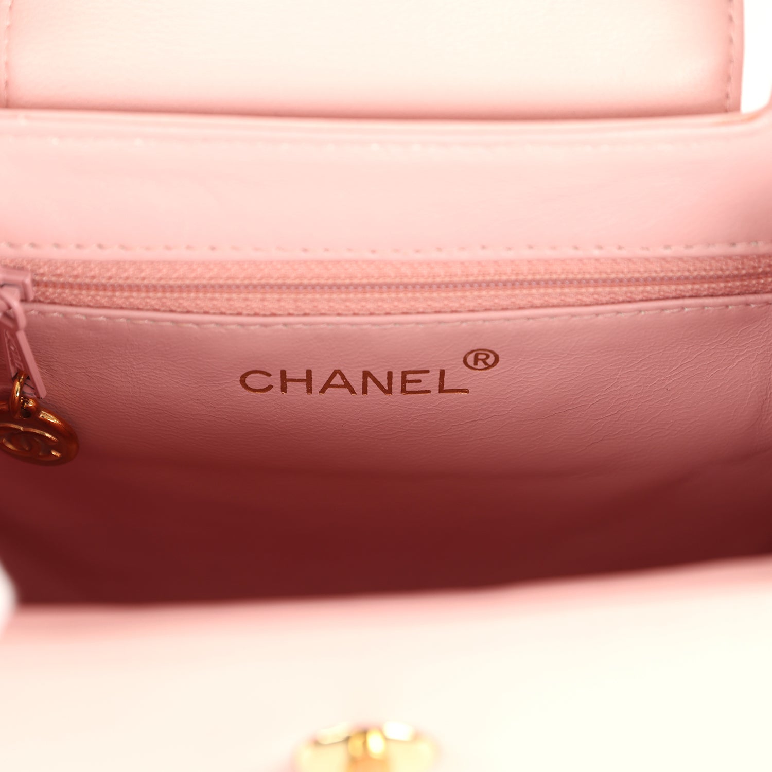 Chanel Vintage Small Kelly Pink Lambskin Gold Hardware