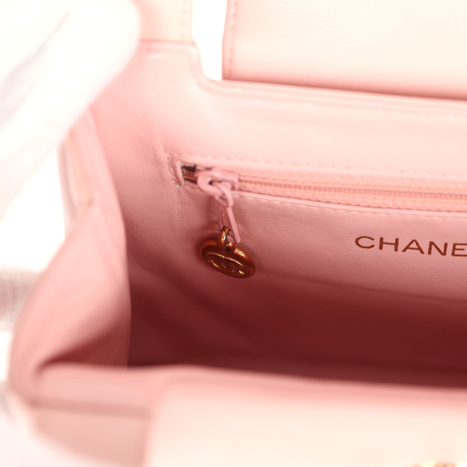 Chanel Vintage Small Kelly Pink Lambskin Gold Hardware
