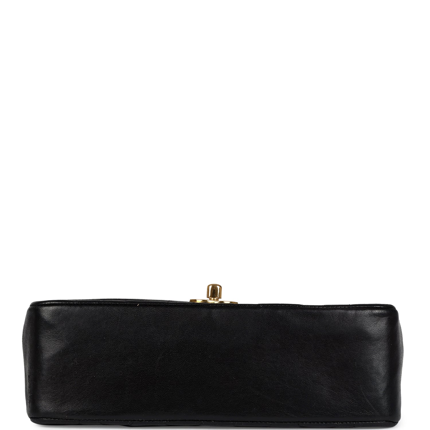Chanel Vintage Small Diana Flap Bag Black Lambskin Gold Hardware