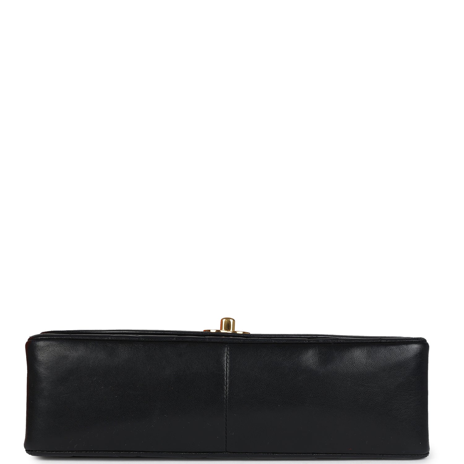 Chanel Vintage Medium Diana Flap Bag Black Lambskin Gold Hardware