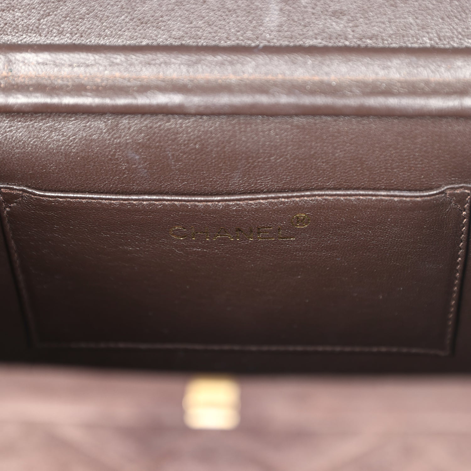 Chanel Vintage Vanity Box Bag Brown Suede and Tortoiseshell Bakelite Hardware