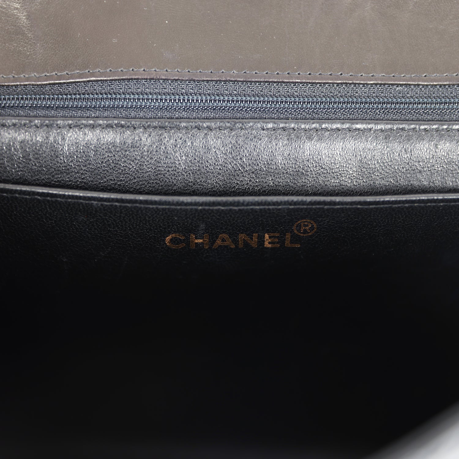 Chanel Vintage Maxi Chain Around Single Flap Bag Black Patent Gold Hardware