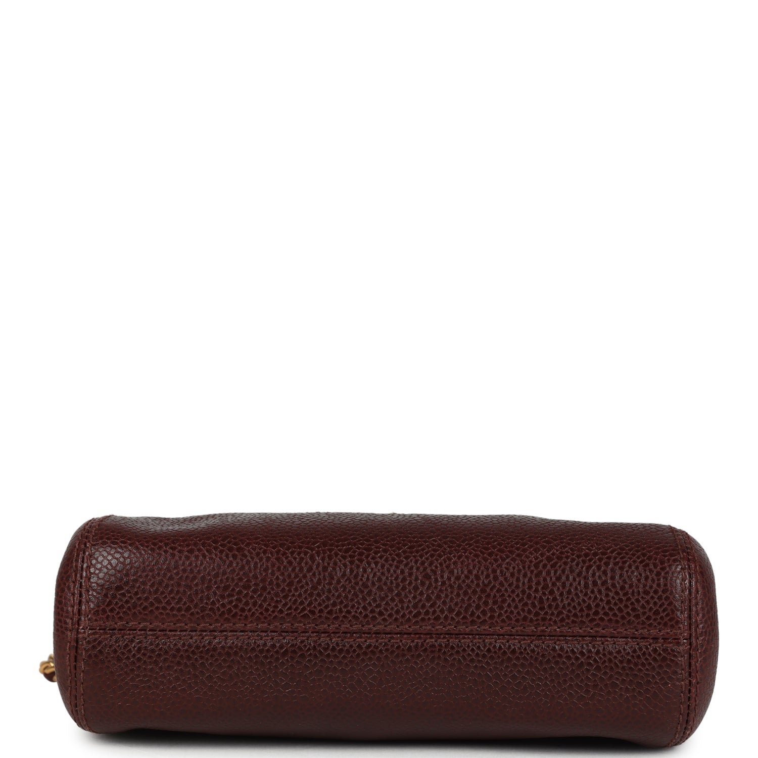 Chanel Vintage CC Shoulder Bag Brown Caviar Gold Hardware