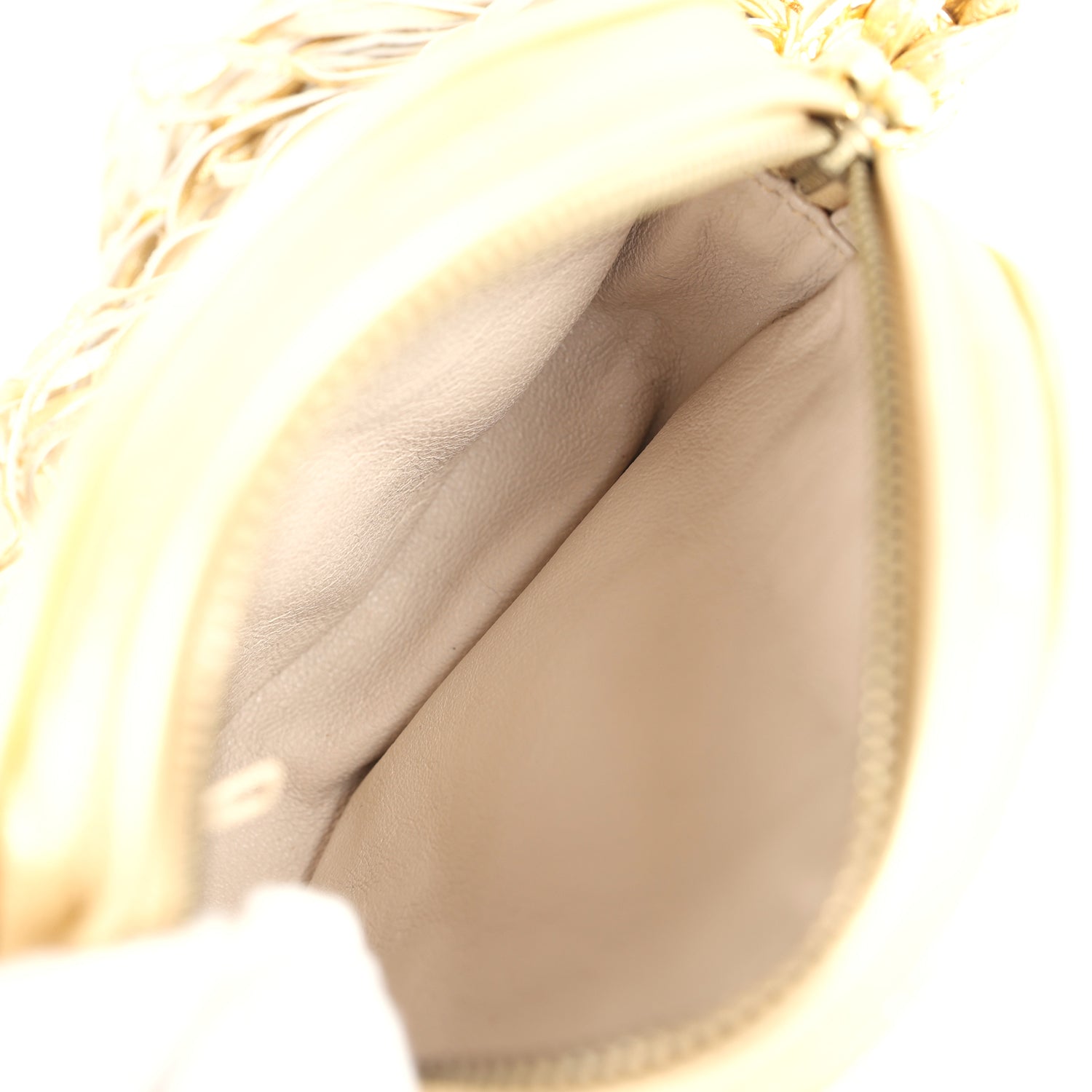 Chanel Vintage Mini CC Round Crossbody Bag Gold Lambskin Gold Hardware