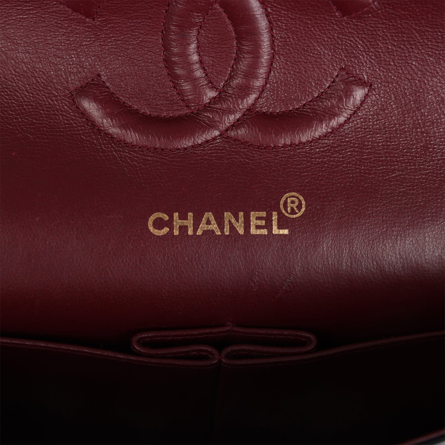 Chanel Vintage Medium Classic Double Flap Bag Black Lambskin Gold Hardware
