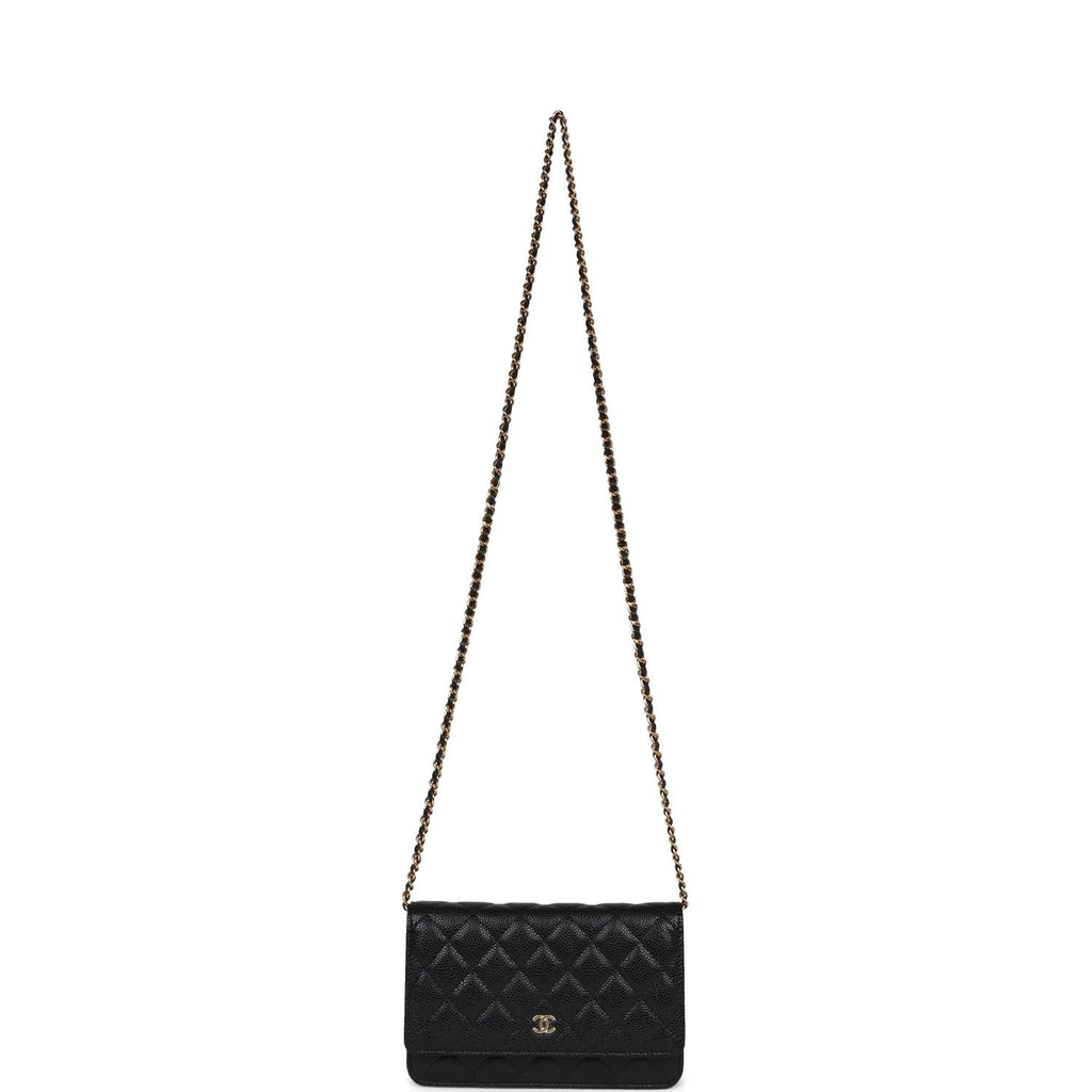 Chanel Wallet on Chain WOC Black Caviar Gold Hardware