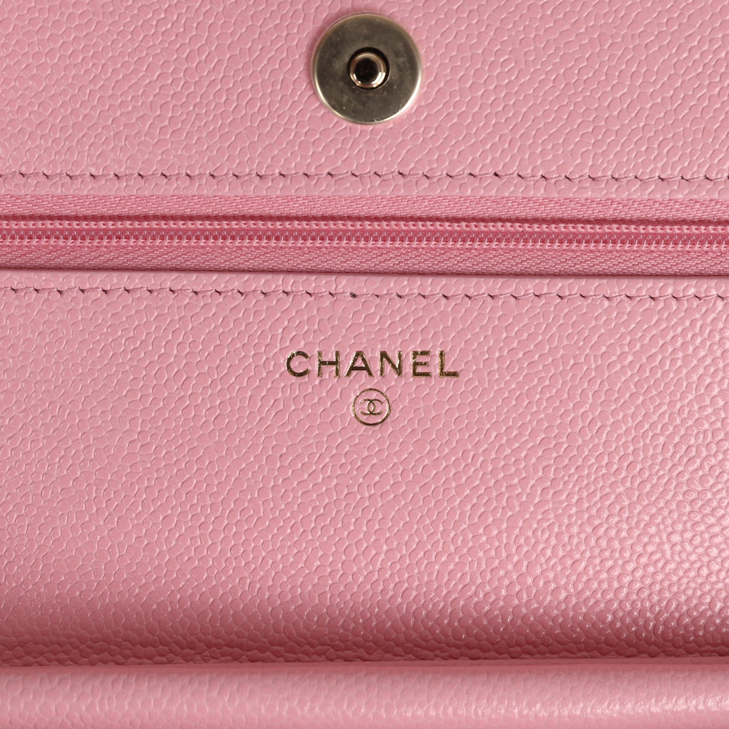 Chanel Wallet On Chain WOC Pink Caviar Gold Hardware