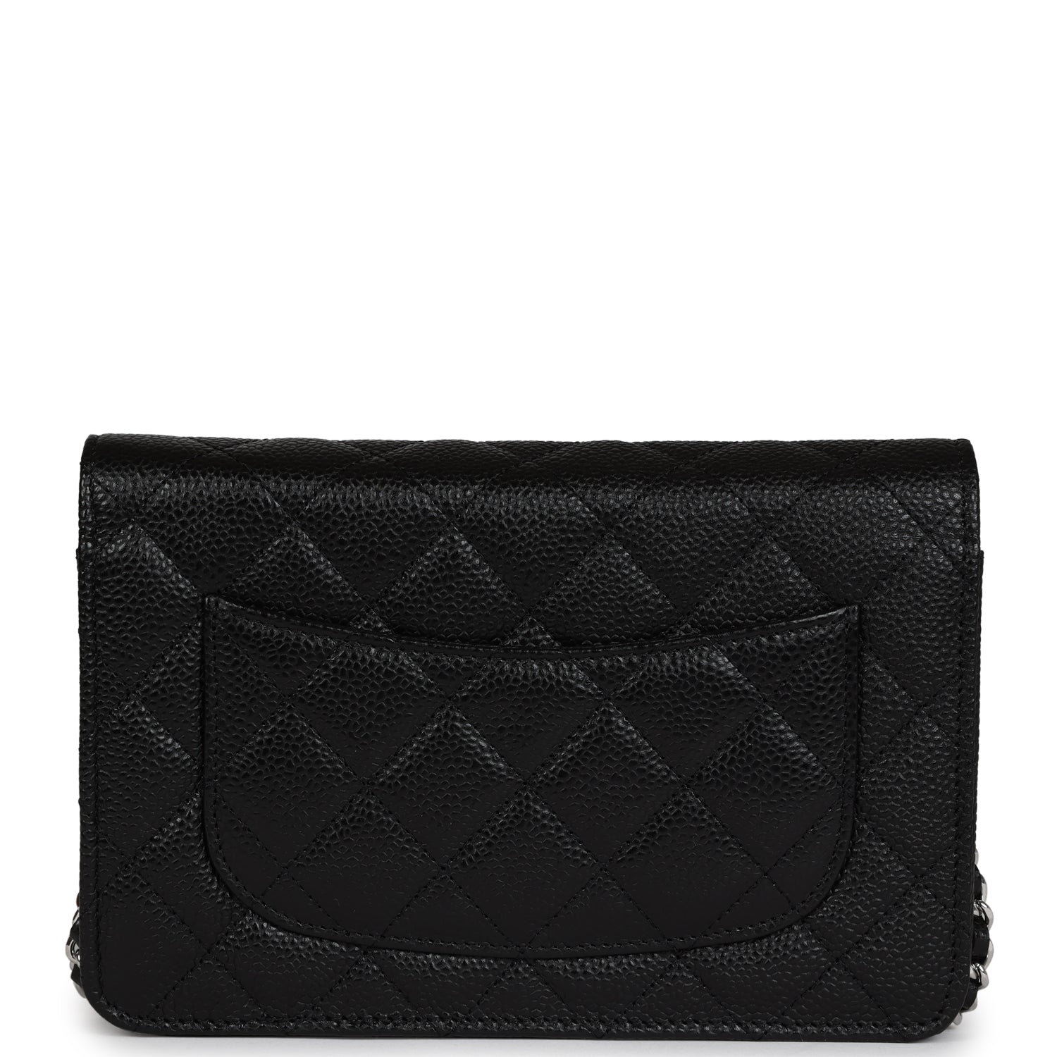 Chanel Wallet On Chain WOC Black Caviar Silver Hardware