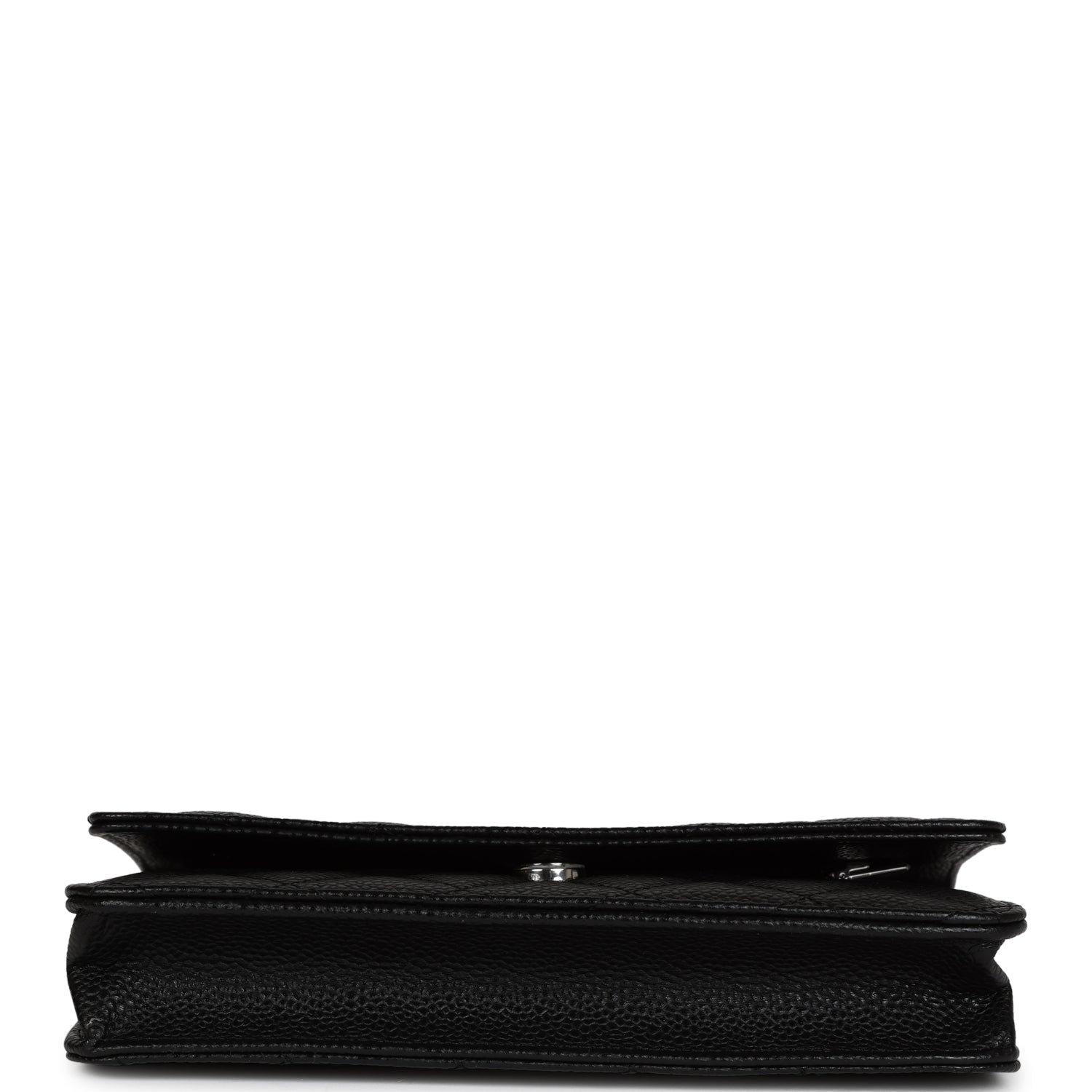 Chanel Wallet On Chain WOC Black Caviar Silver Hardware