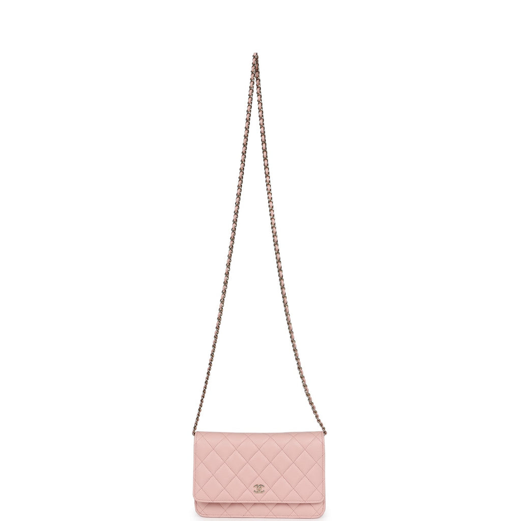 Chanel Wallet On Chain WOC Light Pink Caviar Light Gold Hardware