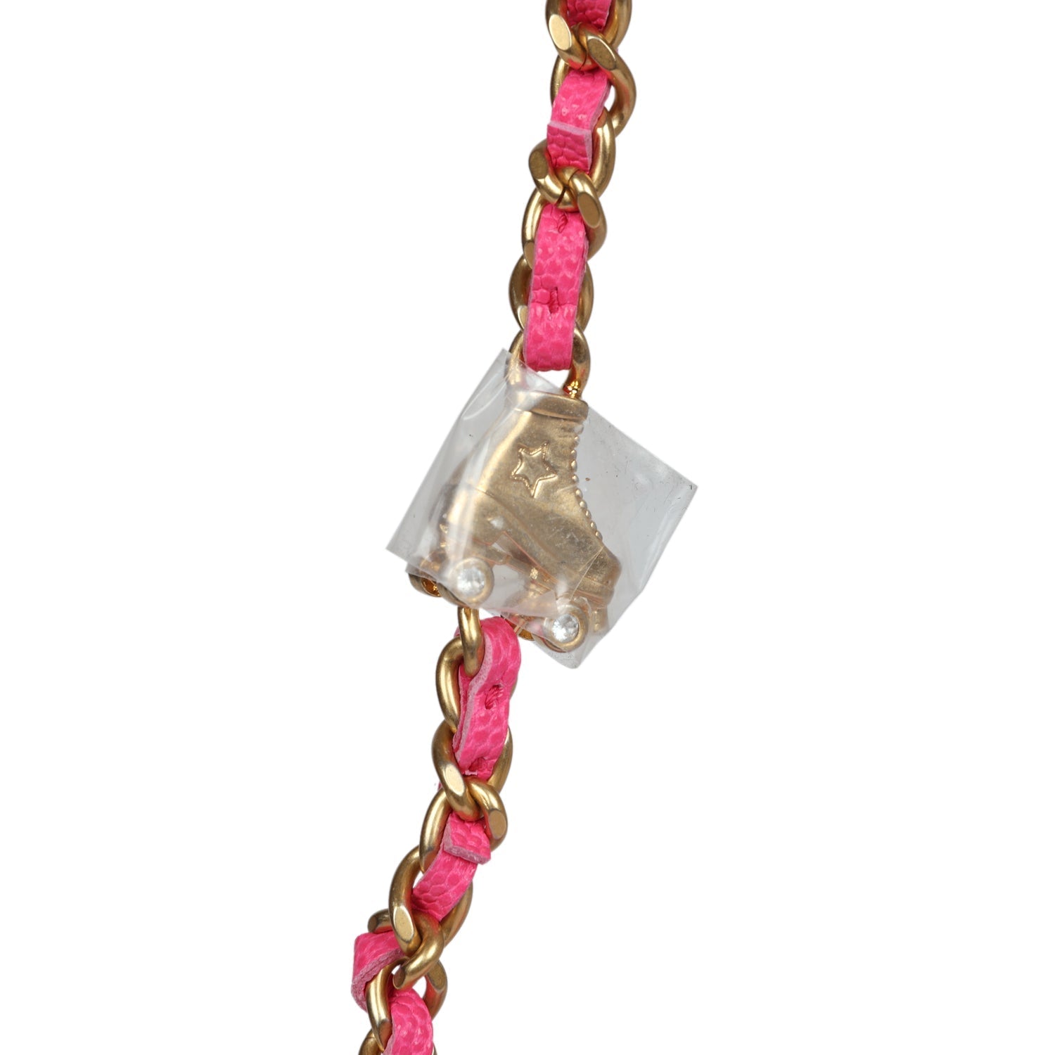Chanel Wallet on Chain WOC Fuchsia Caviar Antique Gold Hardware