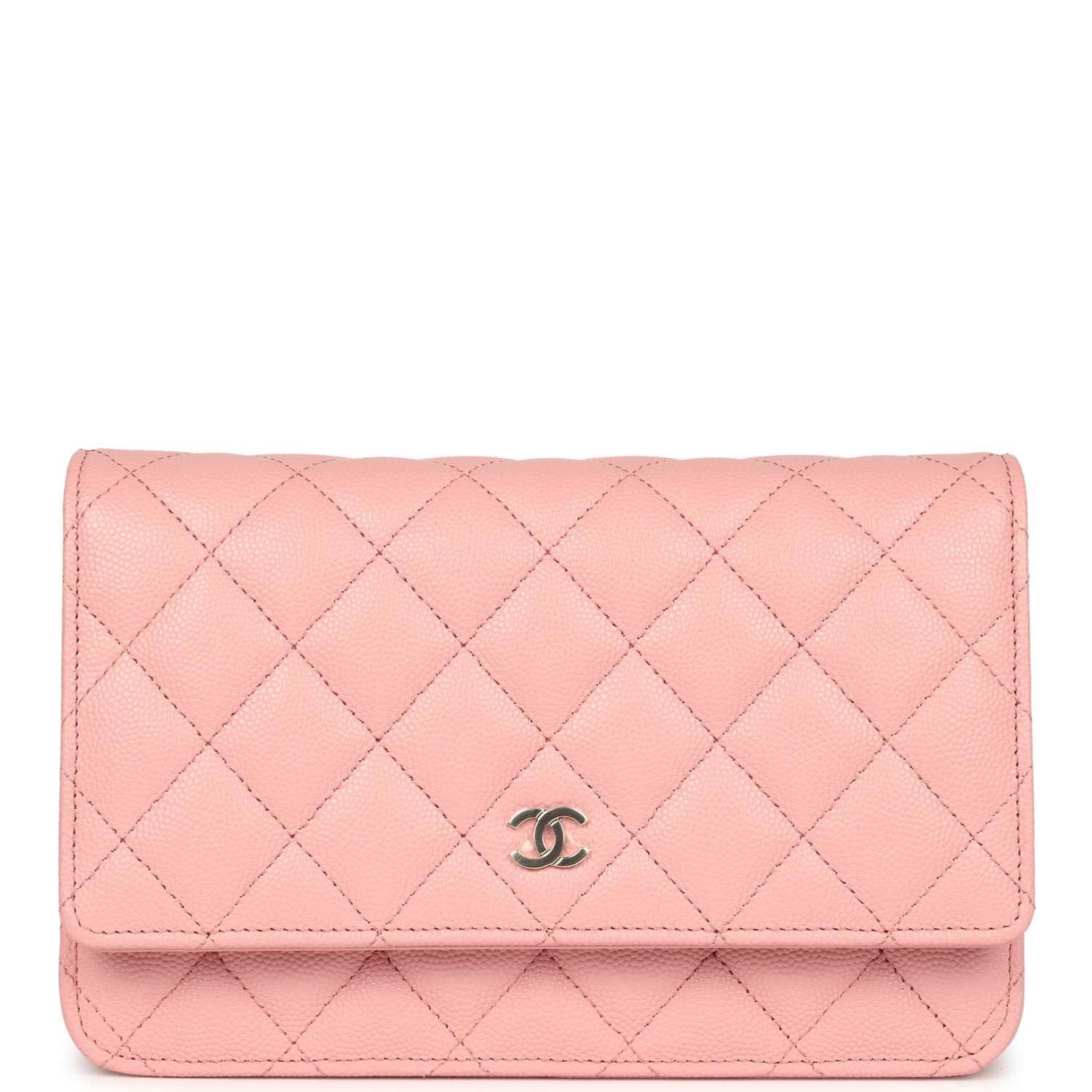 Chanel Wallet On Chain WOC Light Pink Caviar Light Gold Hardware