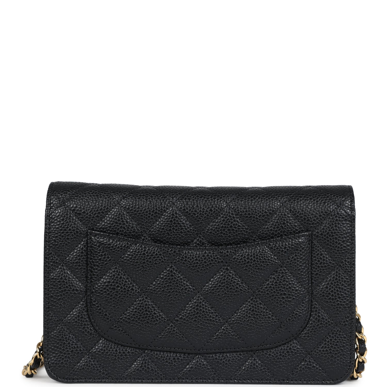 Chanel Wallet On Chain WOC Black Caviar Gold Hardware