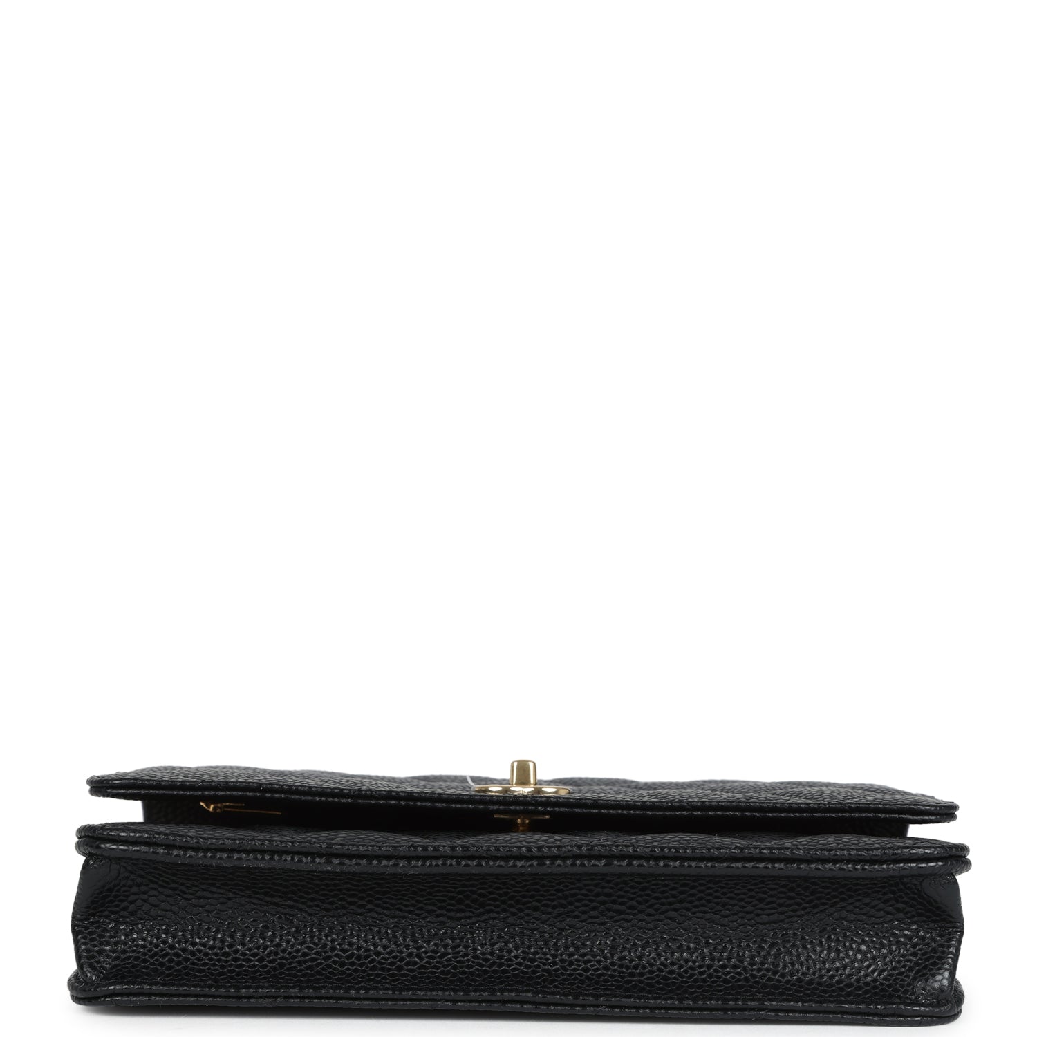 Chanel Wallet On Chain WOC Black Caviar Gold Hardware