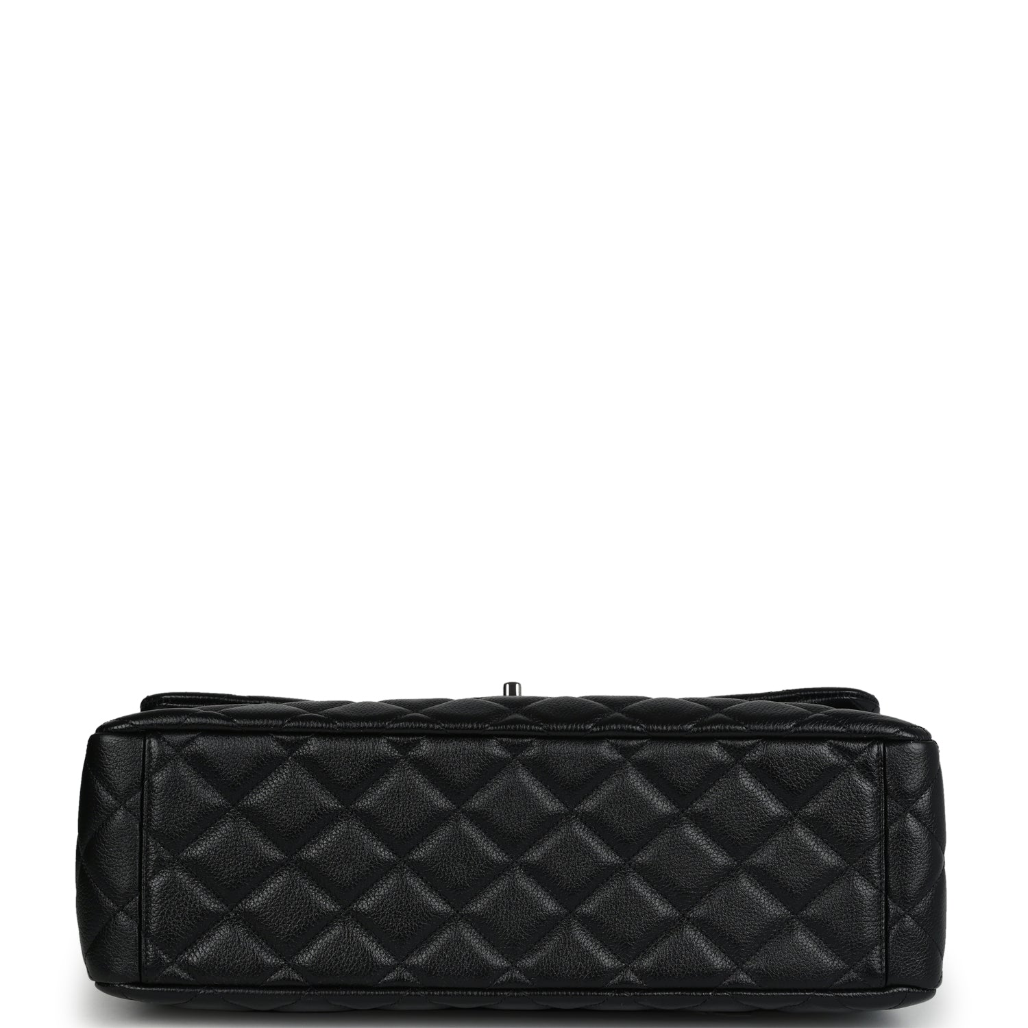 Chanel XXL Classic Single Flap Bag SO Black Shiny Caviar Ruthenium Hardware