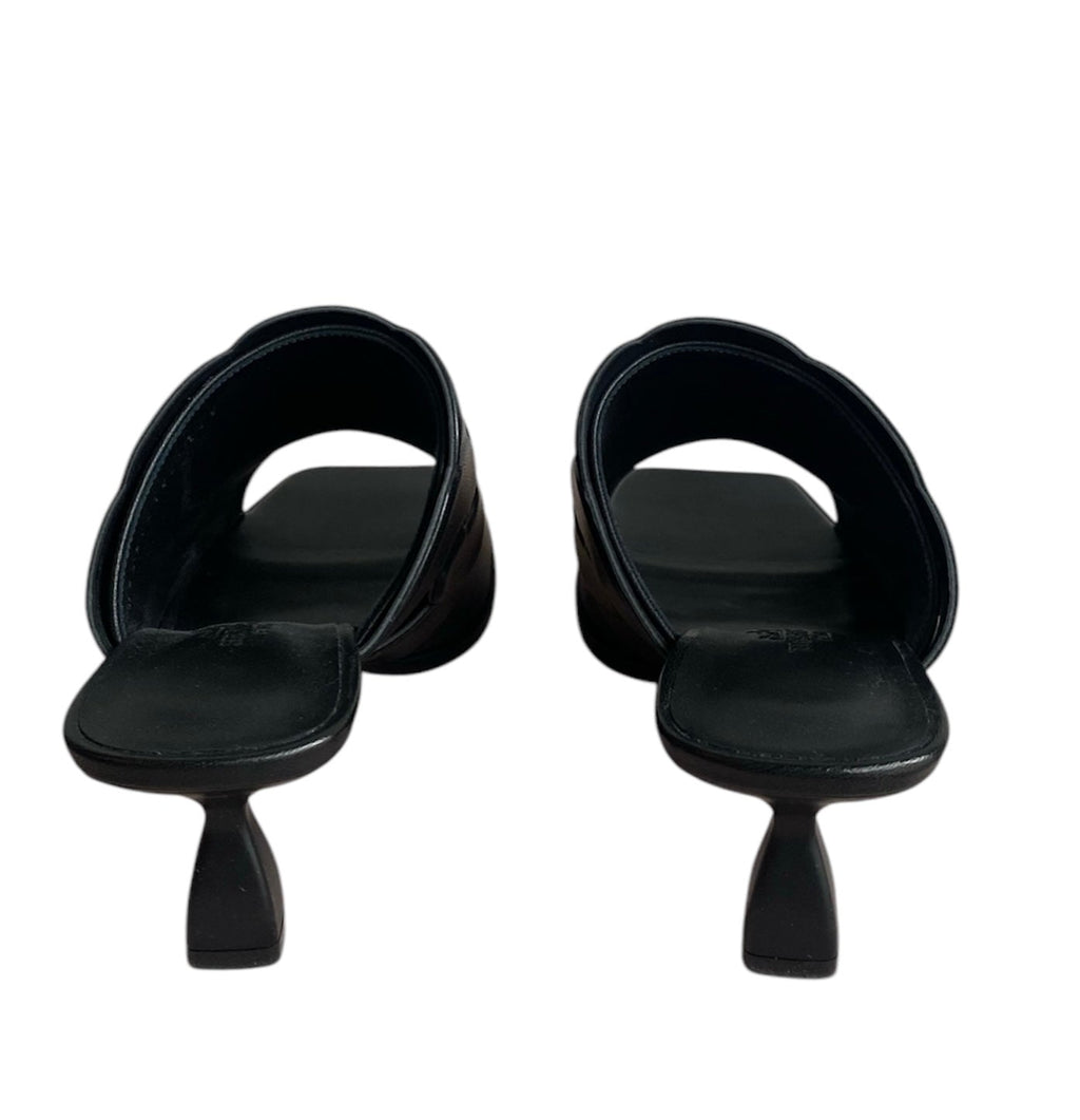 Hermes Black Hanna Mules - 37