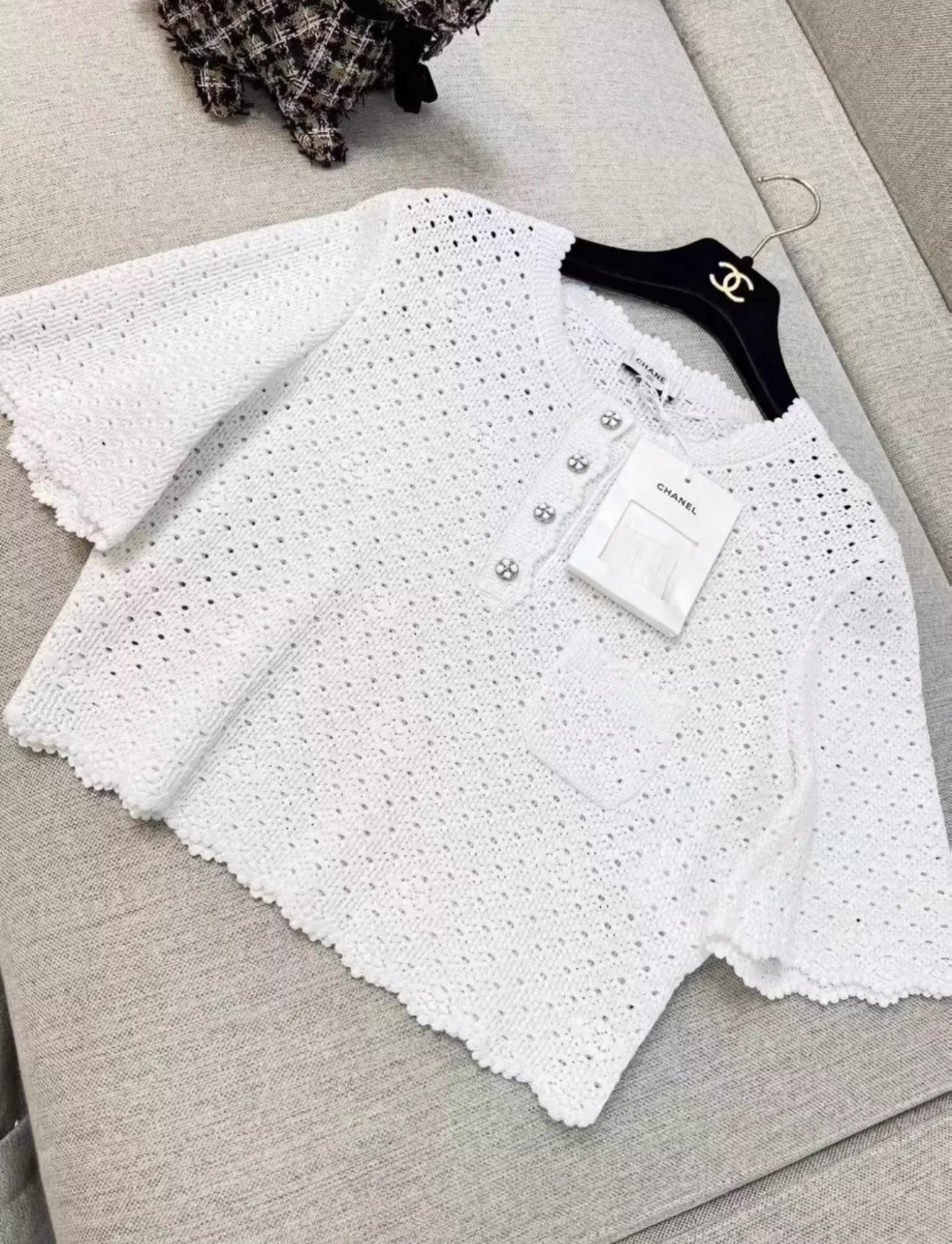 Chanel 24P white top