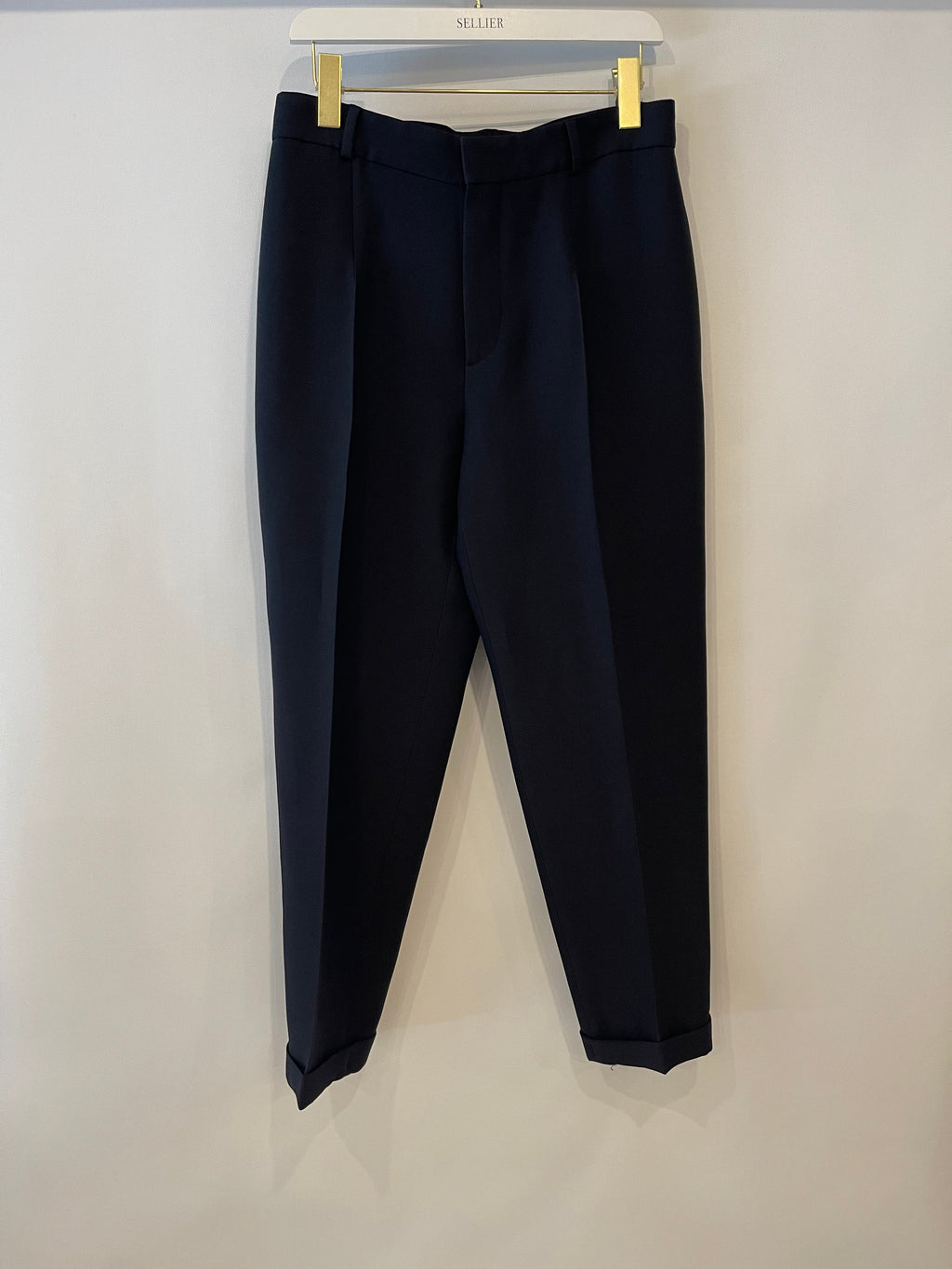 Christian Dior Navy Classic Trousers Size FR 38/40 (UK 10/12)