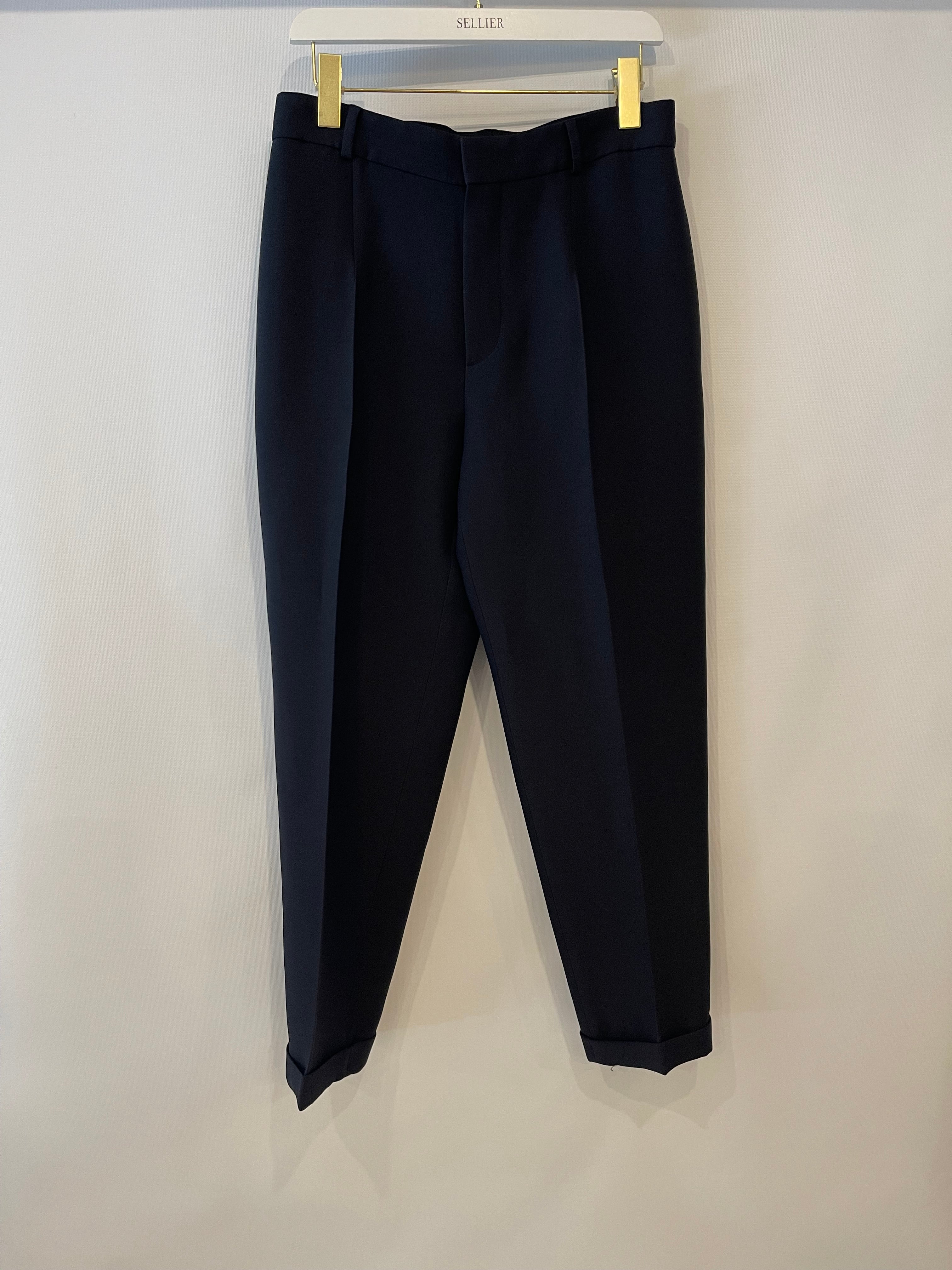 Christian Dior Navy Classic Trousers Size FR 38/40 (UK 10/12)